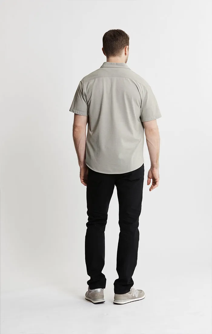 Knit Oxford Stretch Short Sleeve Shirt