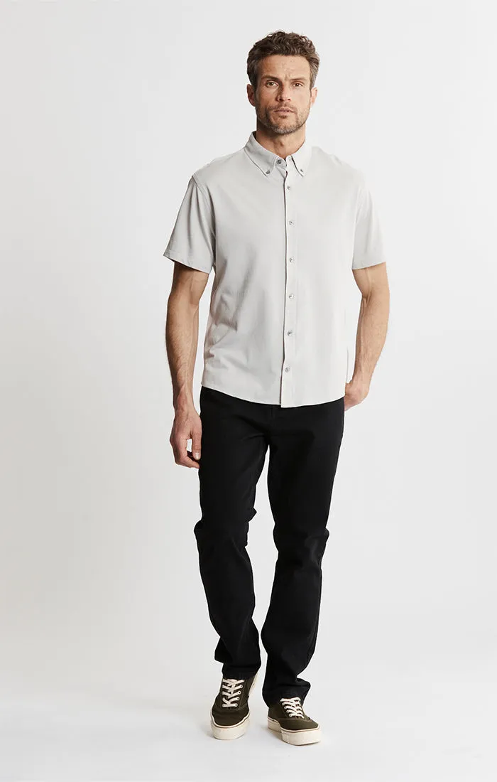 Knit Oxford Stretch Short Sleeve Shirt