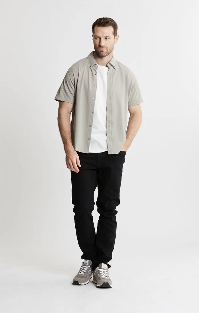 Knit Oxford Stretch Short Sleeve Shirt