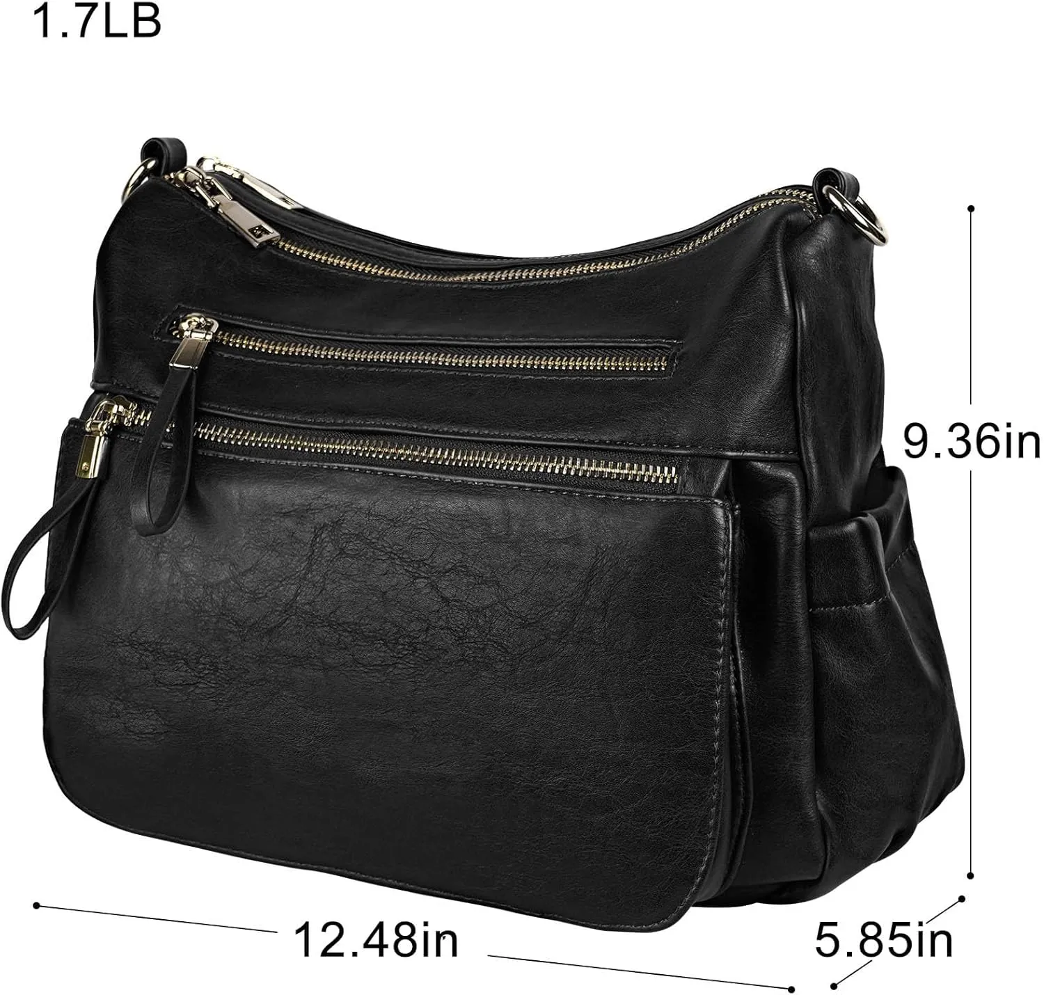 KOGTLA Women's Crossbody Shoulder Bag Roomy Multi Pockets Purse Handbag Travel Satchel Hobo Messenger Bag