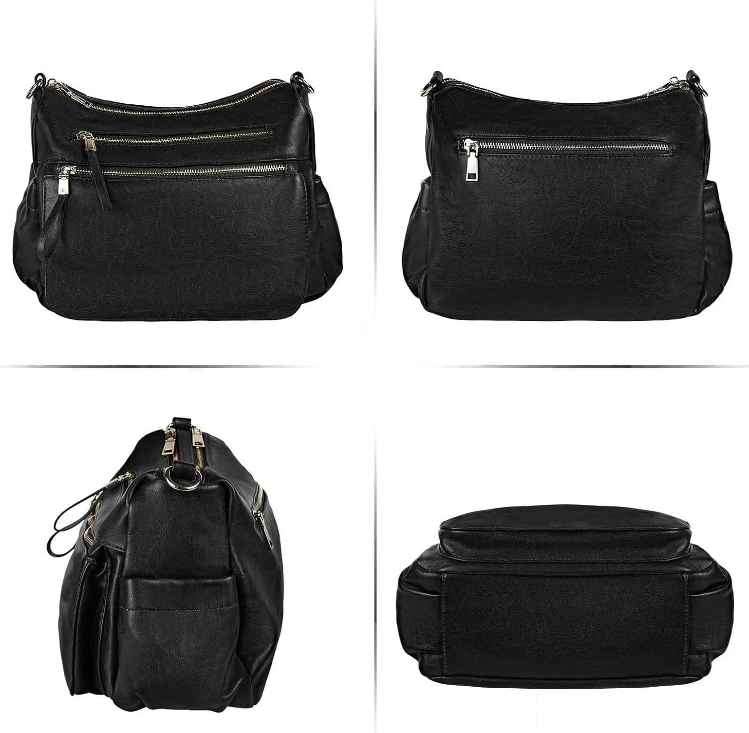 KOGTLA Women's Crossbody Shoulder Bag Roomy Multi Pockets Purse Handbag Travel Satchel Hobo Messenger Bag