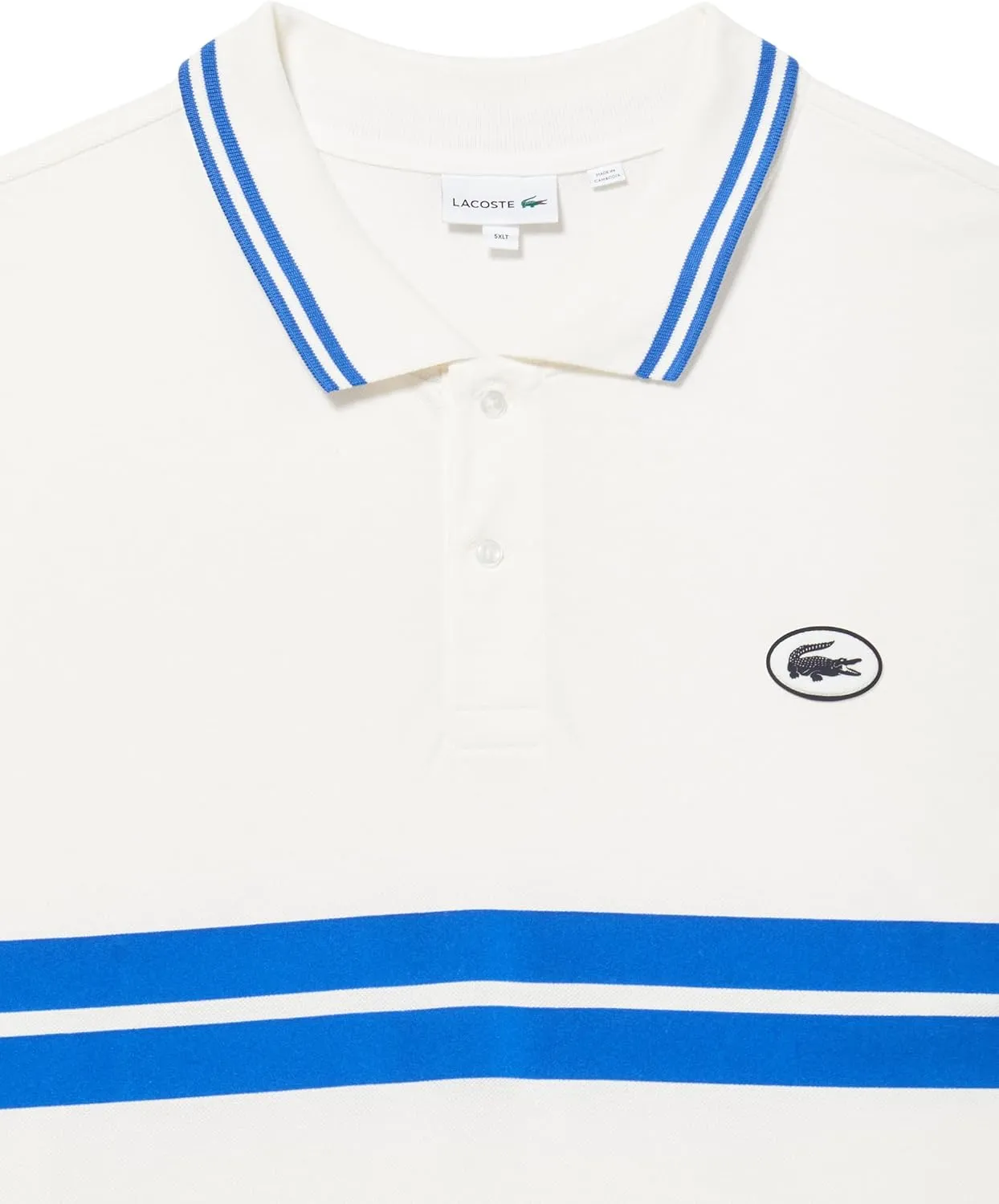 Lacoste Men's Tall Fit Colorblock Piqu Polo