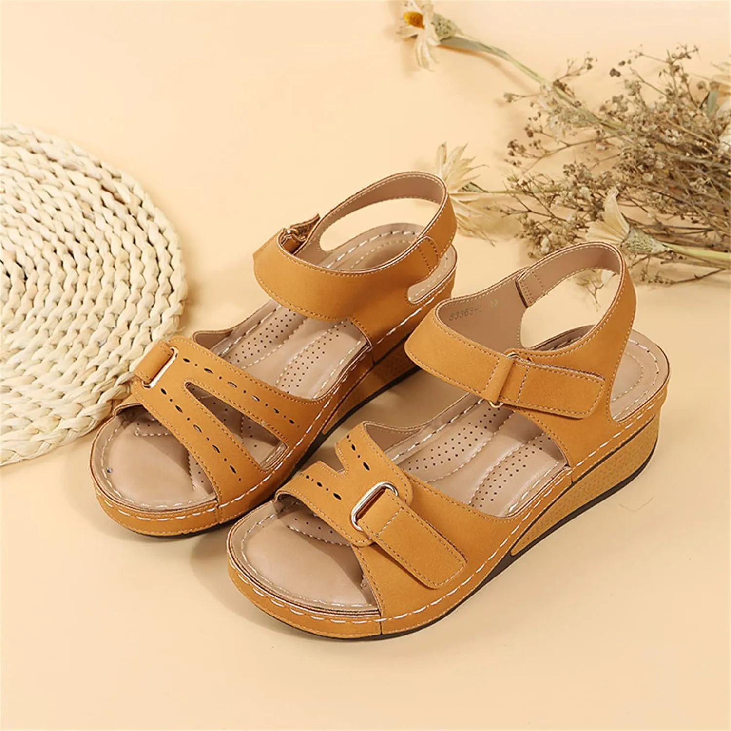 Ladmiple Orthopedic Sandals For Women Plantar Fasciitis Arch Heel Support Dressy Casual Summer Slip On Orthotic Flip Flops
