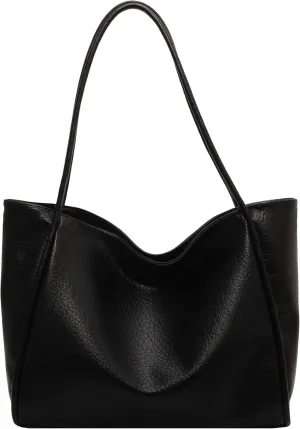 Large Vegan Leather Weekender Bag - Women's Shopper Handbag