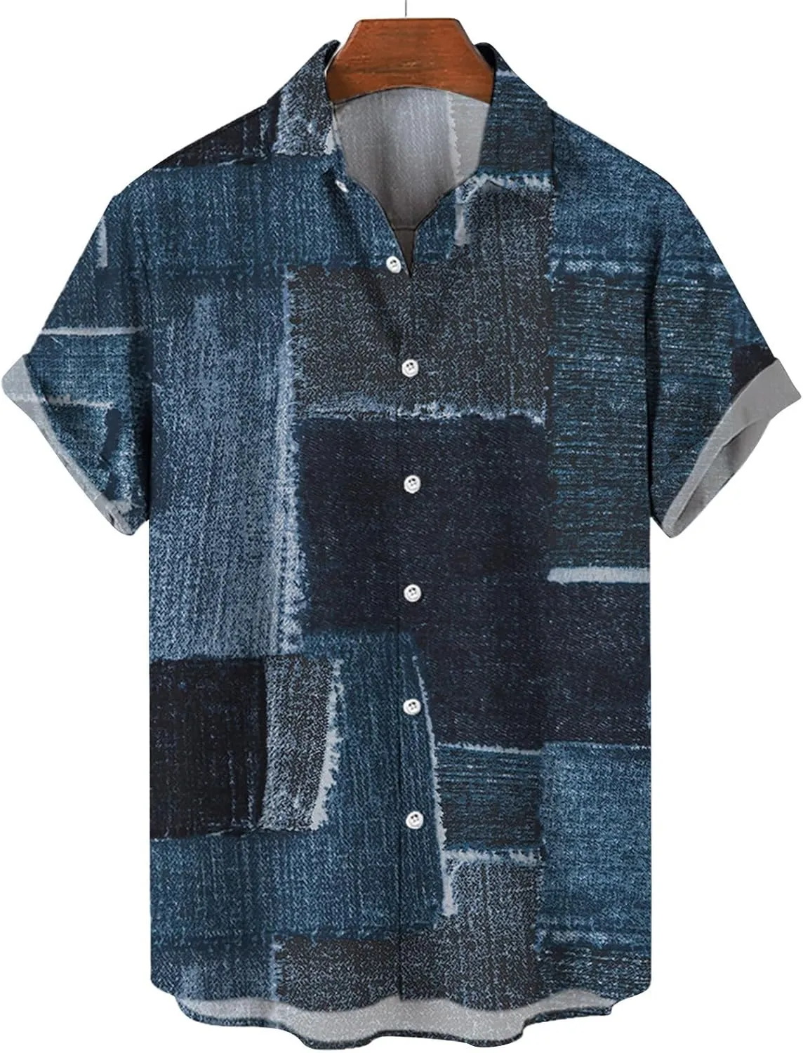 LCMTWX Mens Short Sleeve Button Down Shirts Shirt Casual Fashion Black Shirt Mens Shirts Shirts for para Hombres Mens