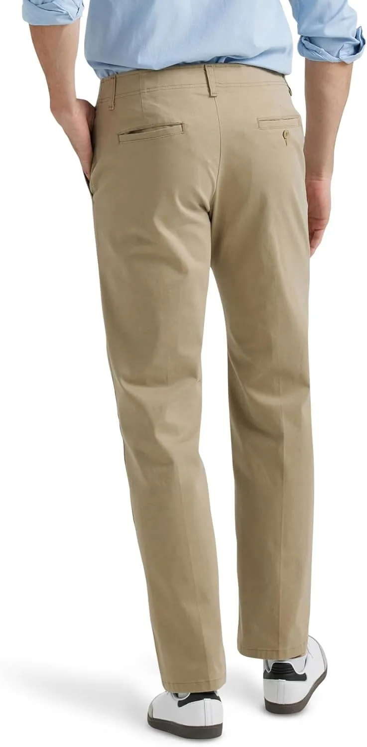 Lee Men's Extreme Motion Flat Front Regular Straight Pant