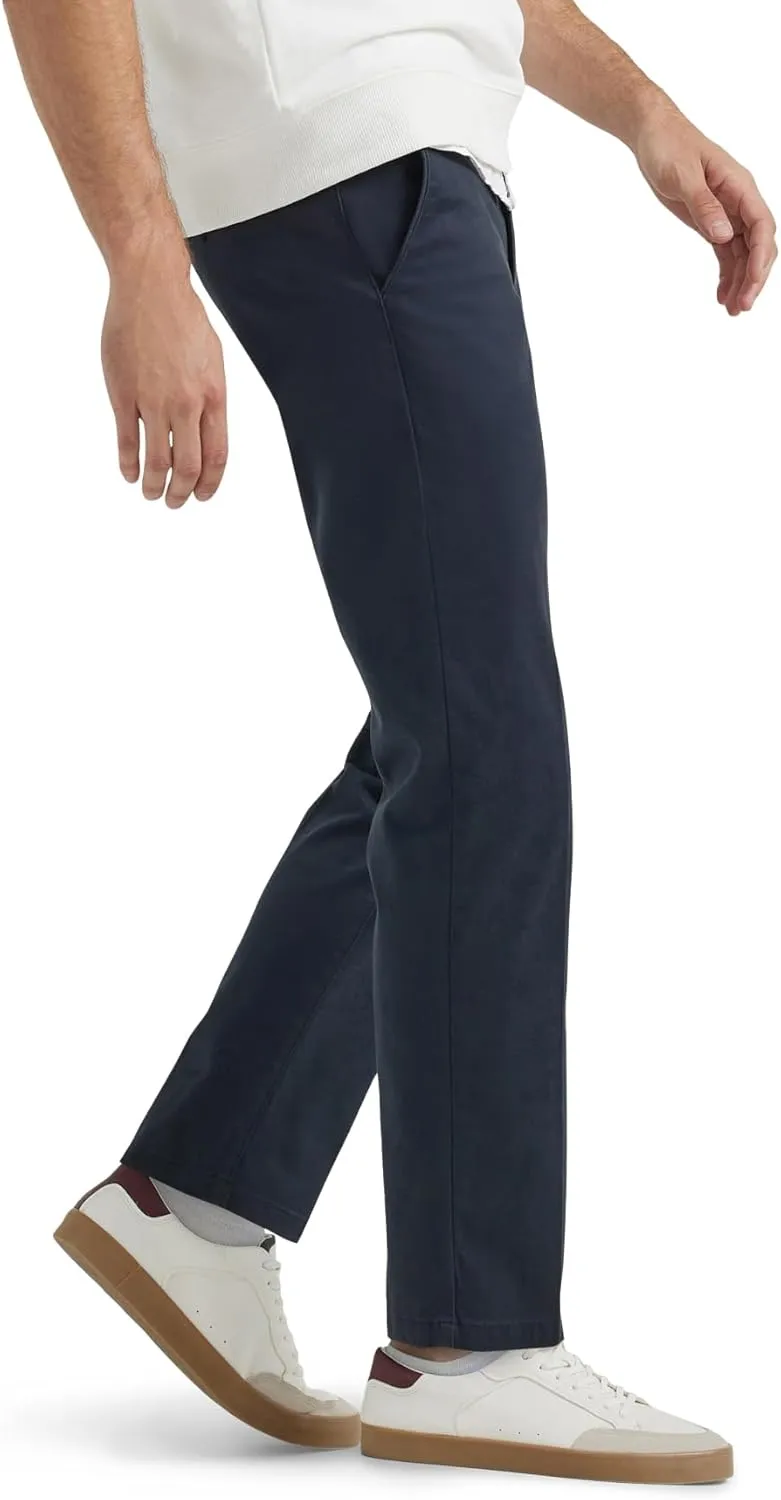 Lee Men's Extreme Motion Flat Front Regular Straight Pant
