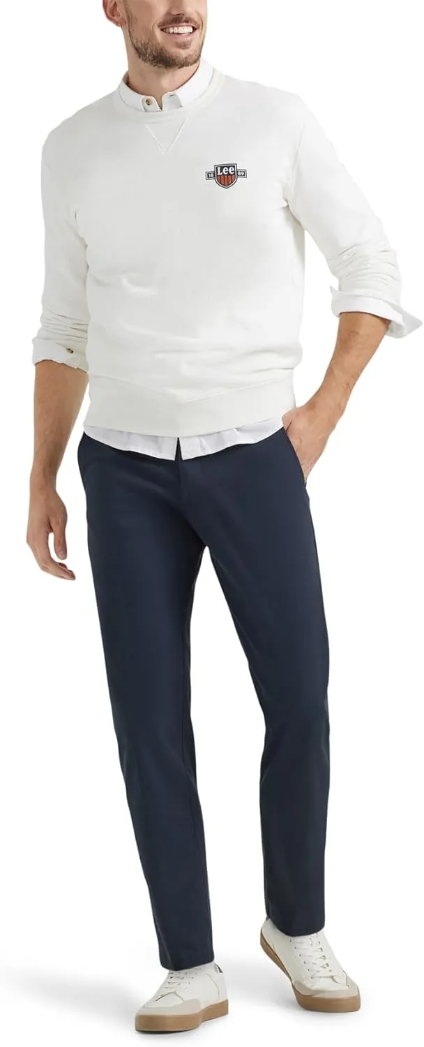 Lee Men's Extreme Motion Flat Front Regular Straight Pant