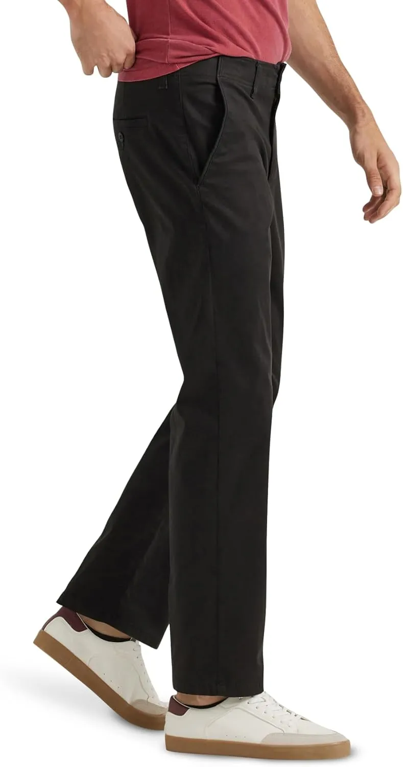 Lee Men's Extreme Motion Flat Front Regular Straight Pant