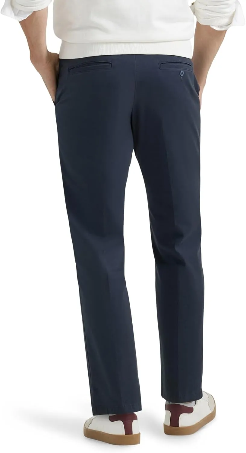 Lee Men's Extreme Motion Flat Front Regular Straight Pant