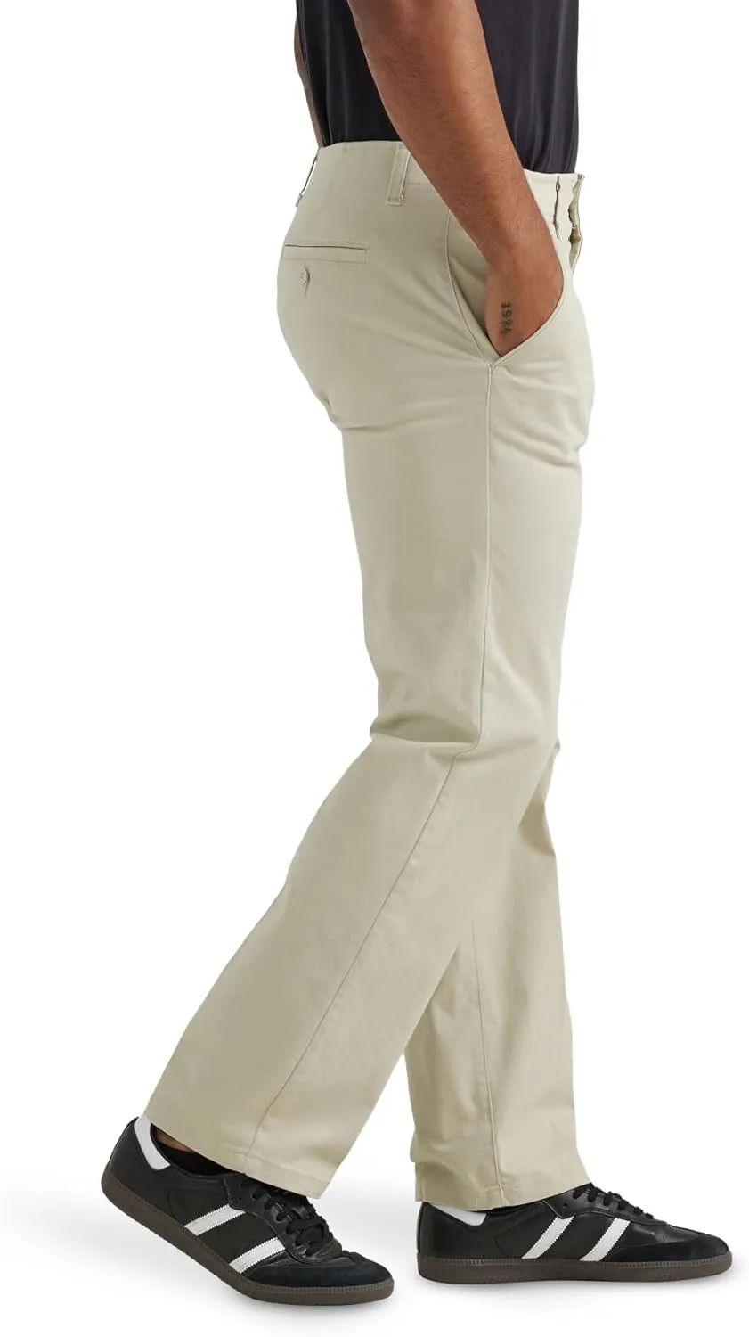 Lee Men's Extreme Motion Flat Front Regular Straight Pant