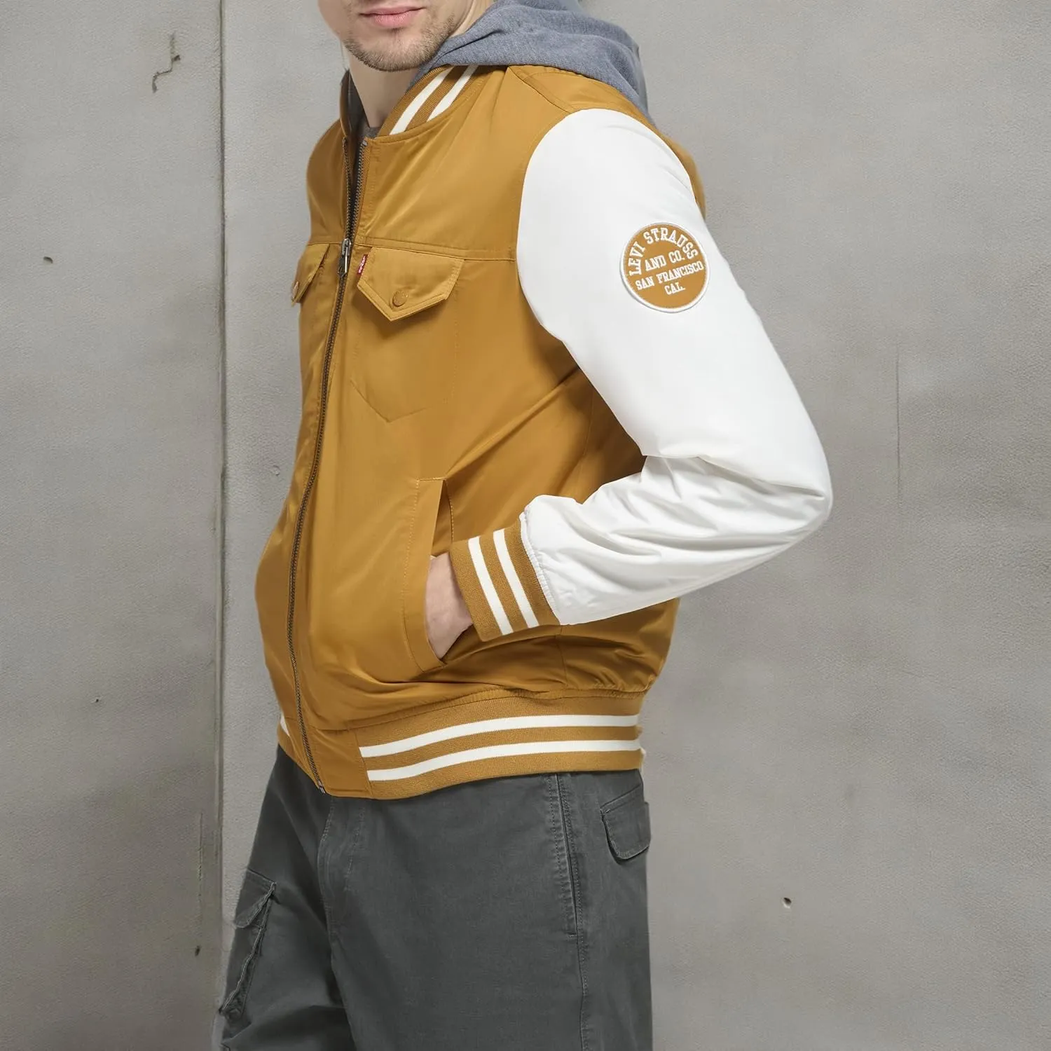 Levi's Men's Colorblock Varsity Bomber Jacket