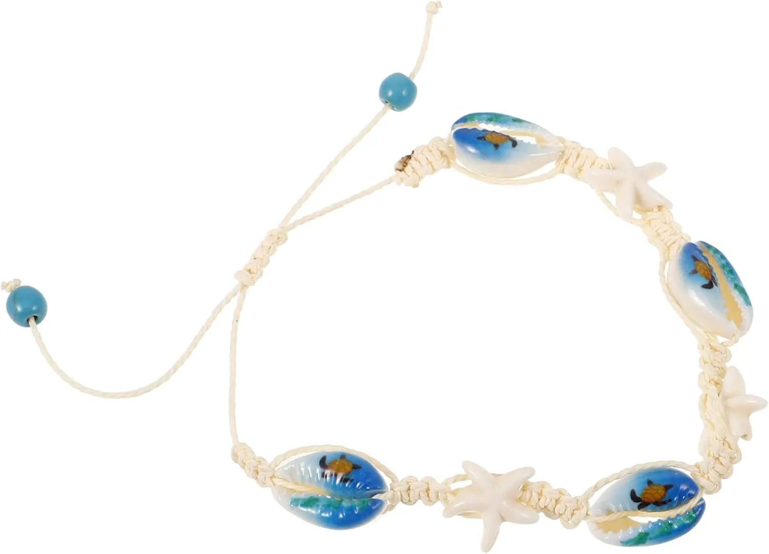 LIFKOME Handmade Shell Turtle Bracelet Delicate String Bracelet for Women for Beachwear Special Occasions