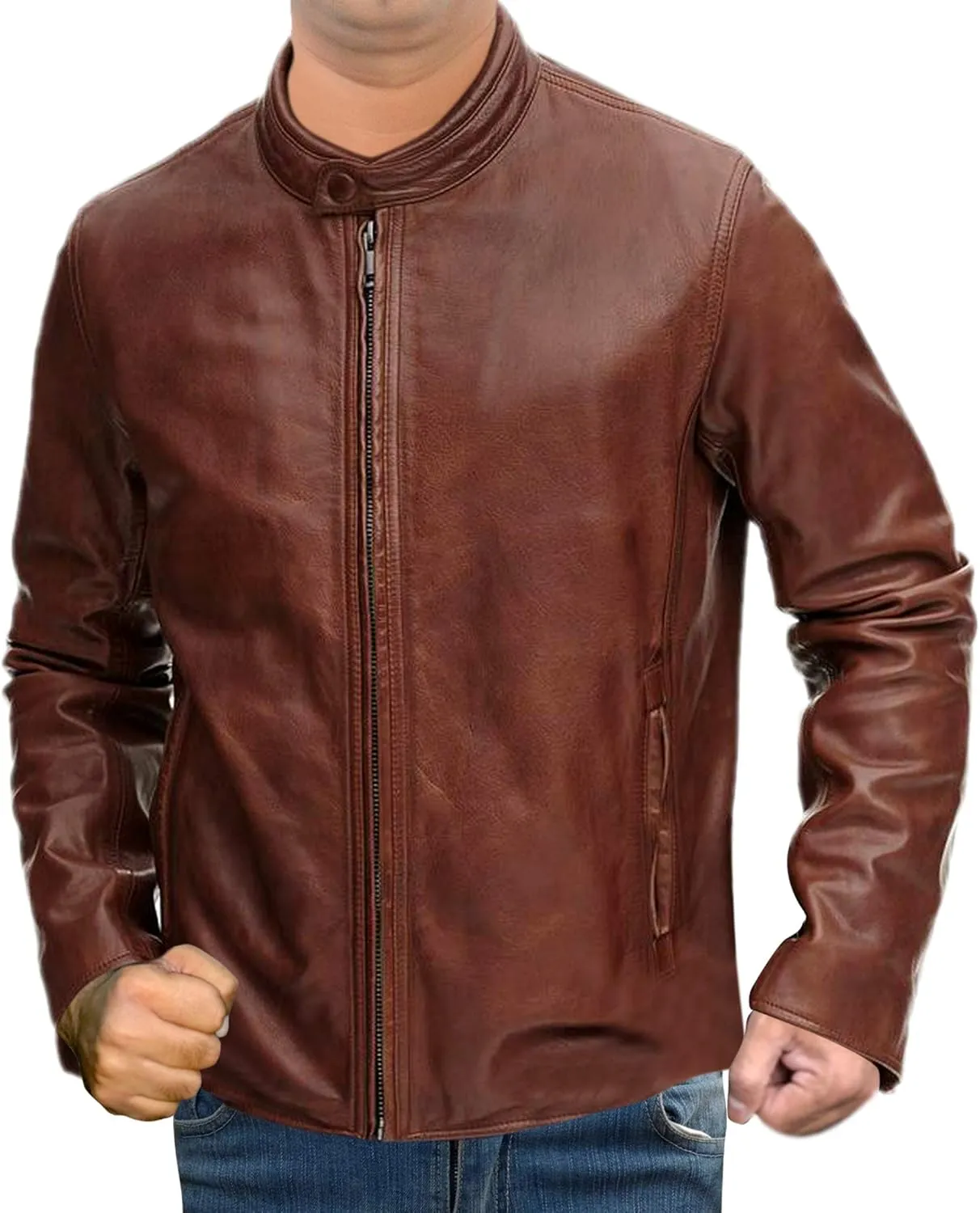 Lightweight Brown Leather Jacket  Soft, Cool, Effortless Style