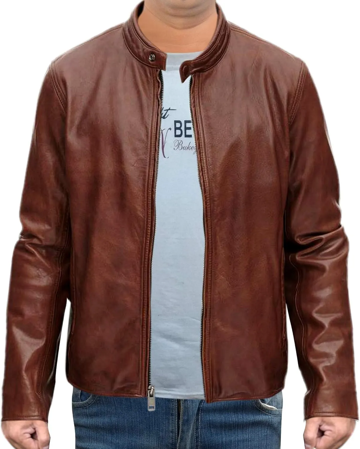 Lightweight Brown Leather Jacket  Soft, Cool, Effortless Style