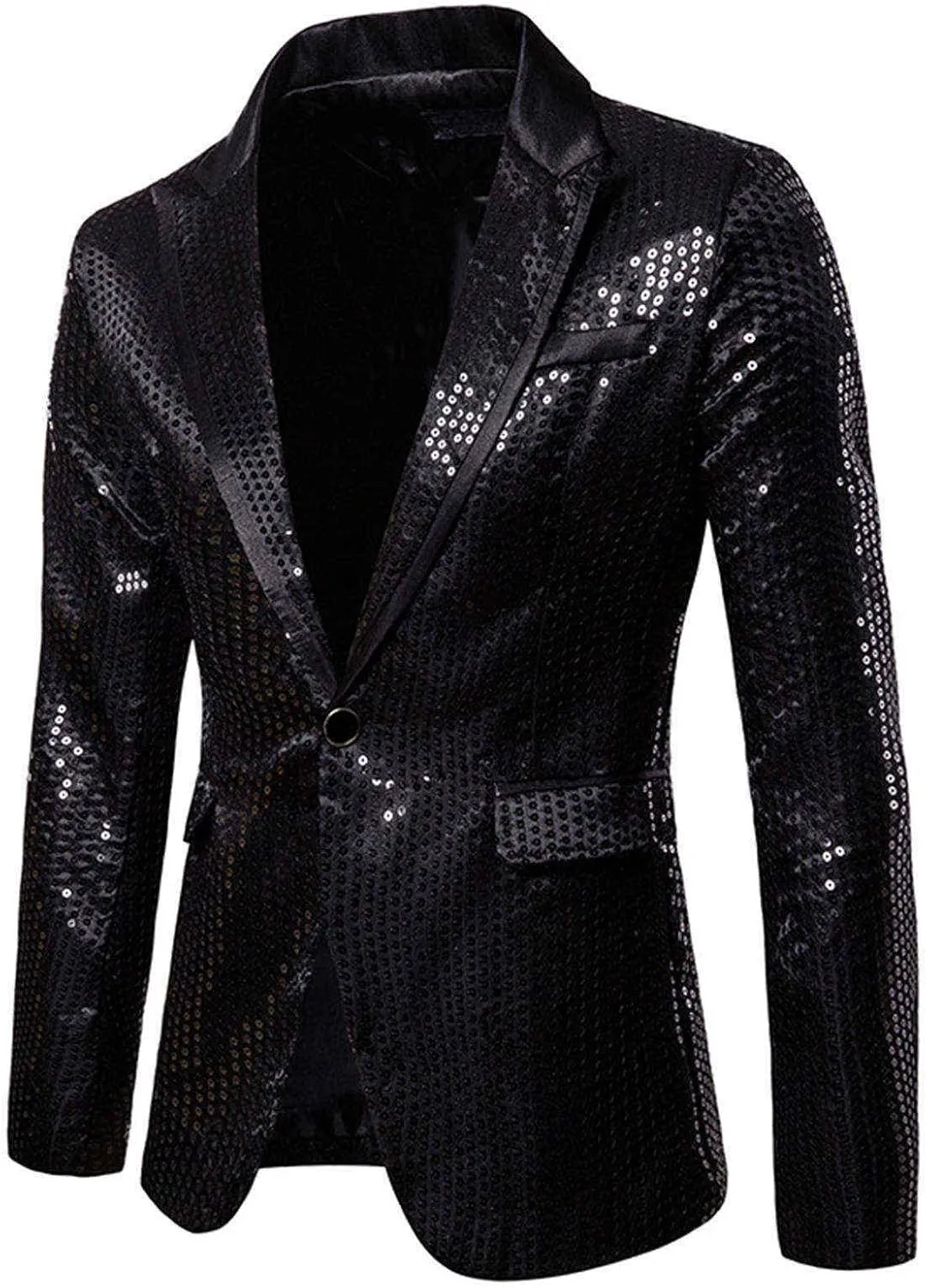 Lightweight Stretch Sports Coats Anti-stain Blazer Mens Suit Slim Fit One Button Solid Tuxedo Acket Business Suits