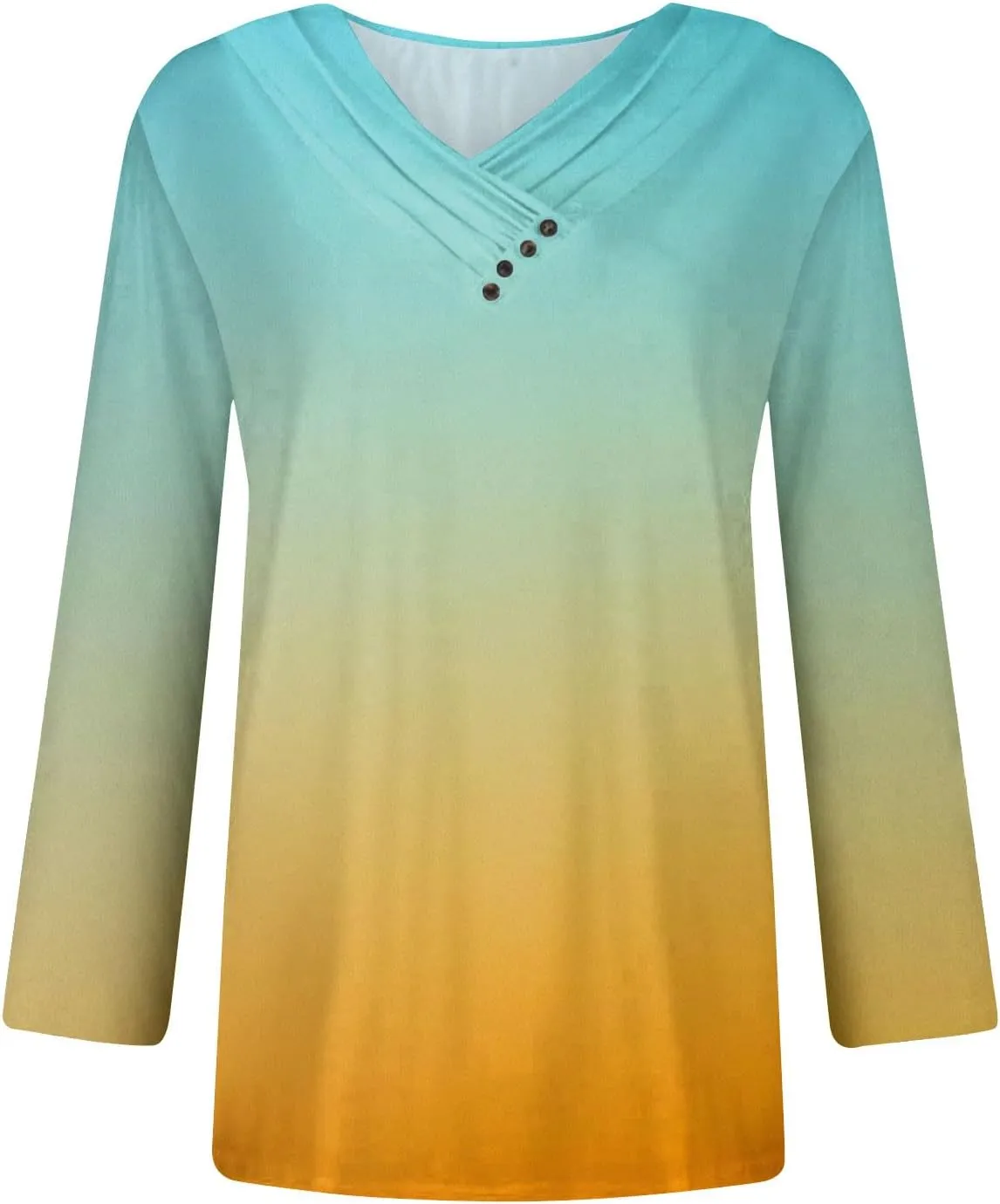 Long Sleeve Shirts for Women Womens Blouses Casual Fall Hippie Shirts Cute Tops Floral Tunics Tops Crew Neck Shirts