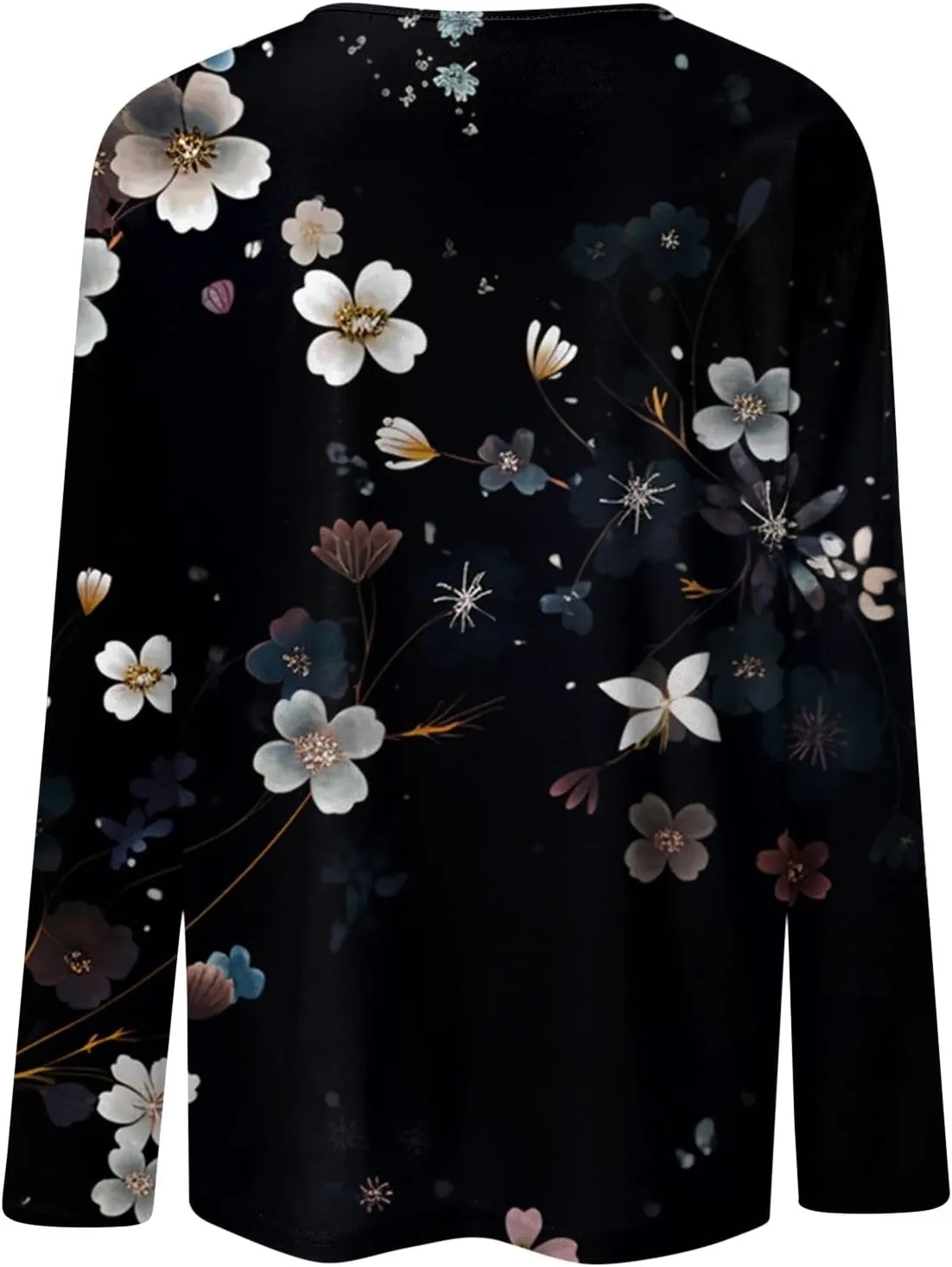 Long Sleeve Shirts for Women - Womens T Shirts Long Sleeve Crew Neck Shirts Basic Tee Sort Comfy Printed Tops Blouse