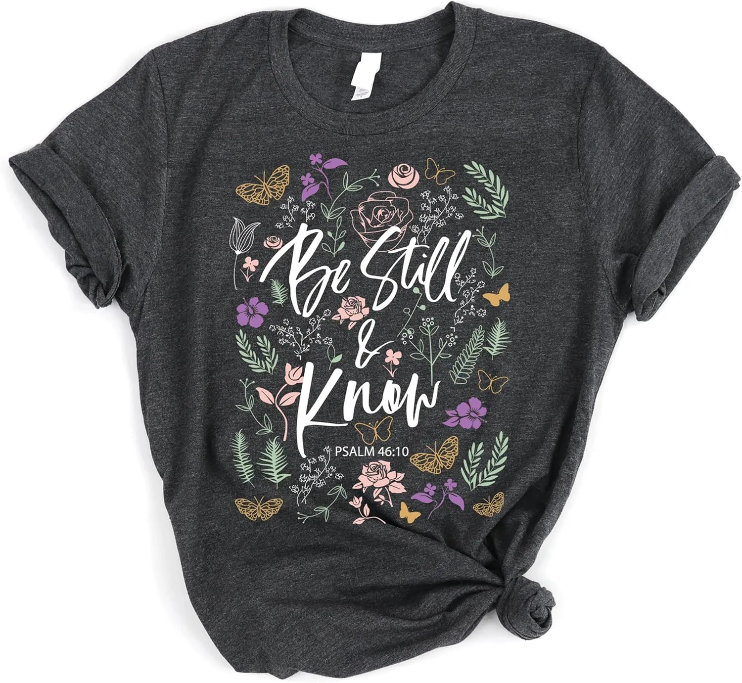 Love in Faith | Be Still Christian Shirts | Faith Shirts for Women | Christian T-Shirts for Women | Faith-Based Apparel