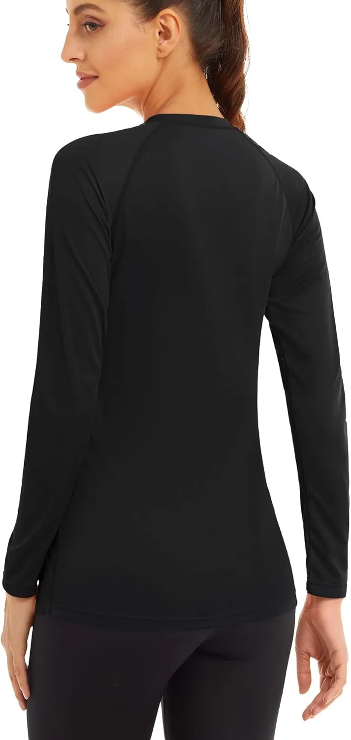 MAGCOMSEN Women's Long Sleeve Shirts UPF 50  Sun Protection Shirts for Hiking Fishing Workout Rash Guard