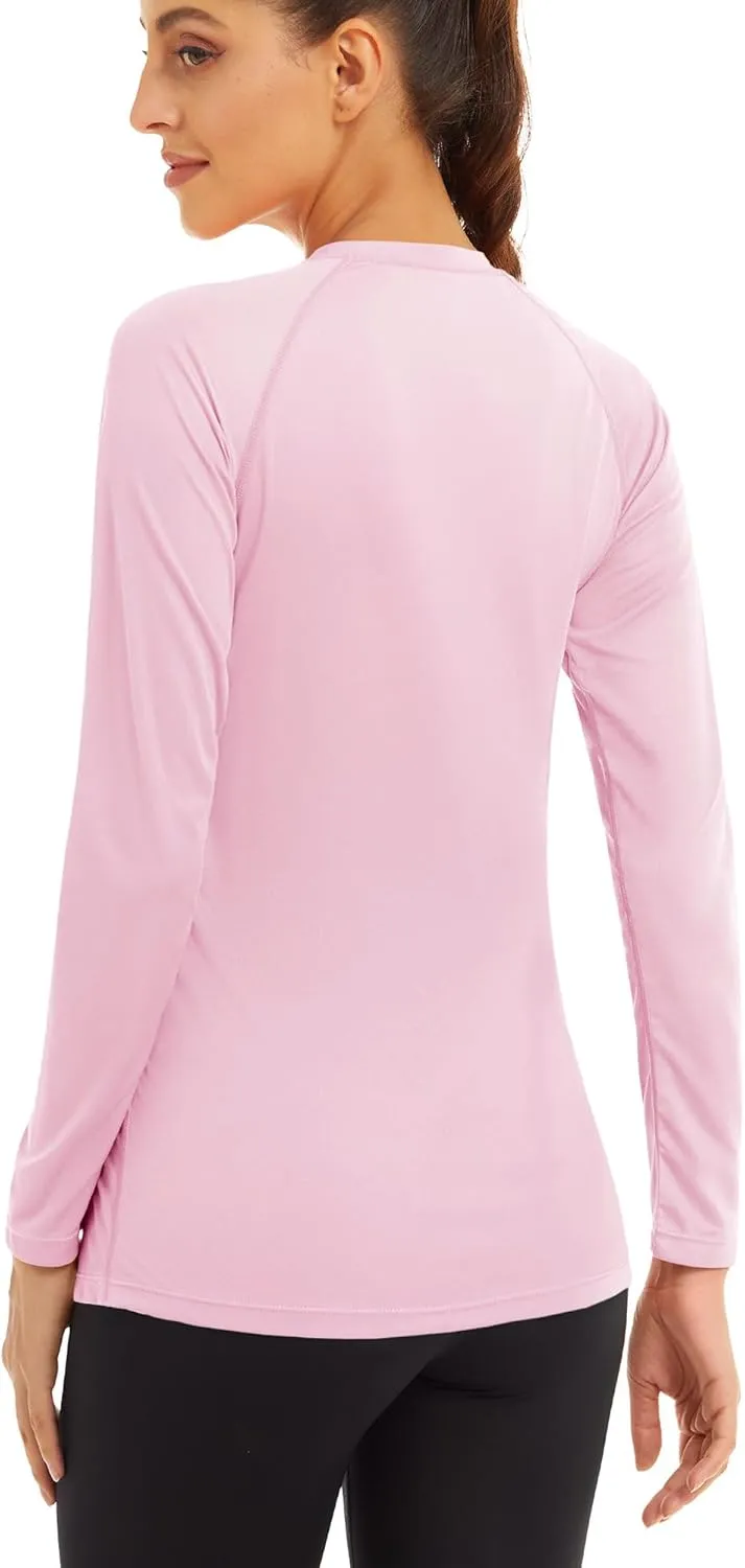 MAGCOMSEN Women's Long Sleeve Shirts UPF 50  Sun Protection Shirts for Hiking Fishing Workout Rash Guard