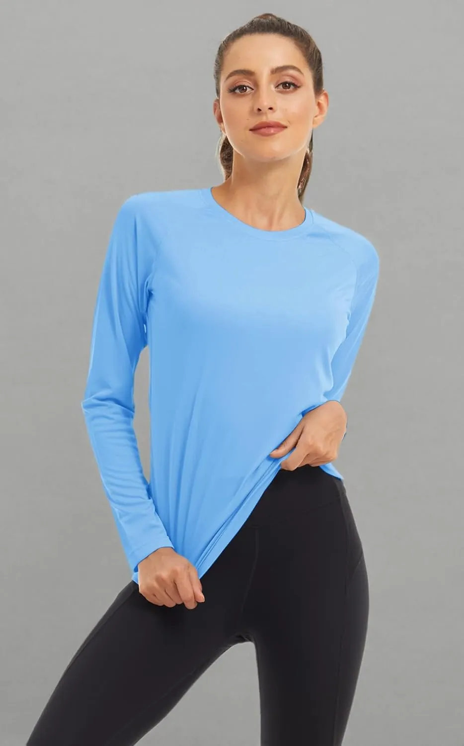 MAGCOMSEN Women's Long Sleeve Shirts UPF 50  Sun Protection Shirts for Hiking Fishing Workout Rash Guard