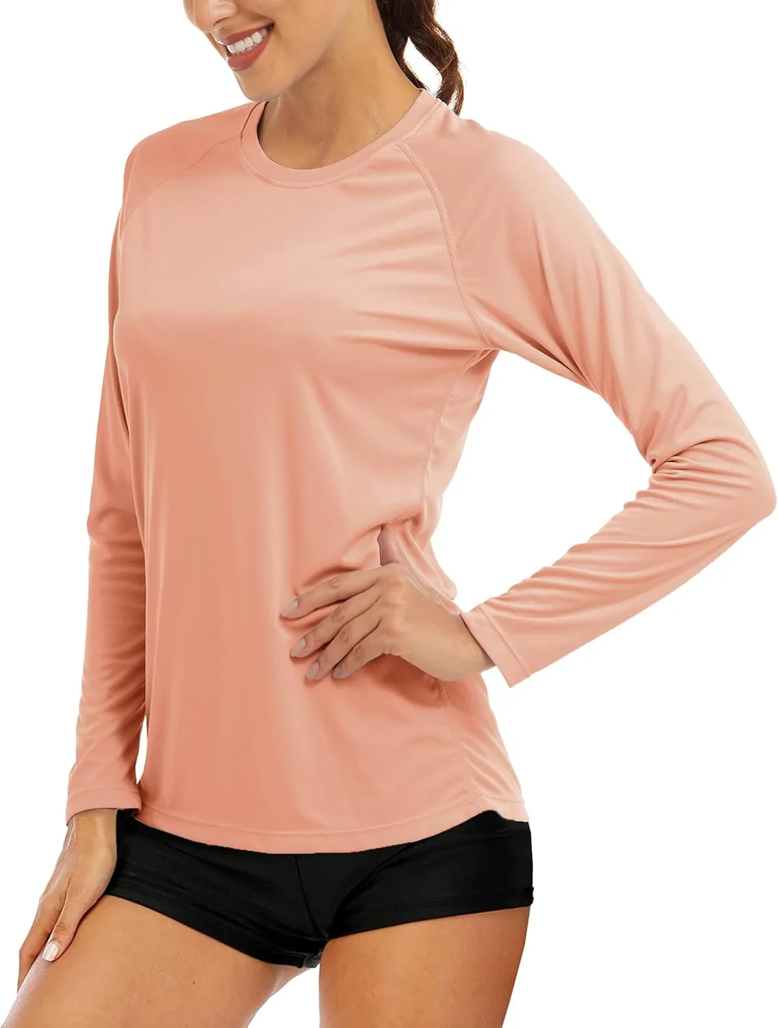 MAGCOMSEN Women's Long Sleeve Shirts UPF 50  Sun Protection Shirts for Hiking Fishing Workout Rash Guard