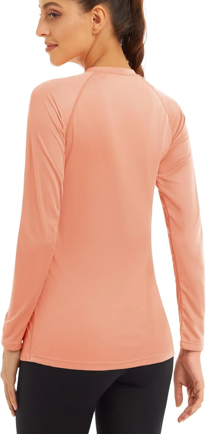MAGCOMSEN Women's Long Sleeve Shirts UPF 50  Sun Protection Shirts for Hiking Fishing Workout Rash Guard