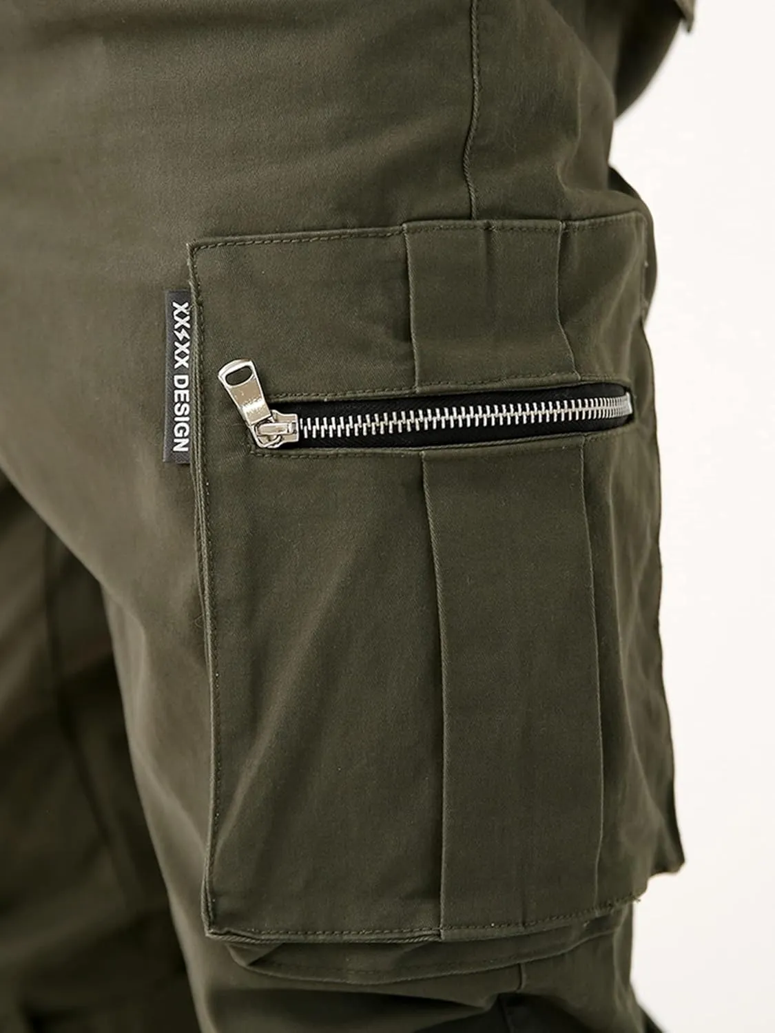 Men Slim Fit Cargo Techwear Pants