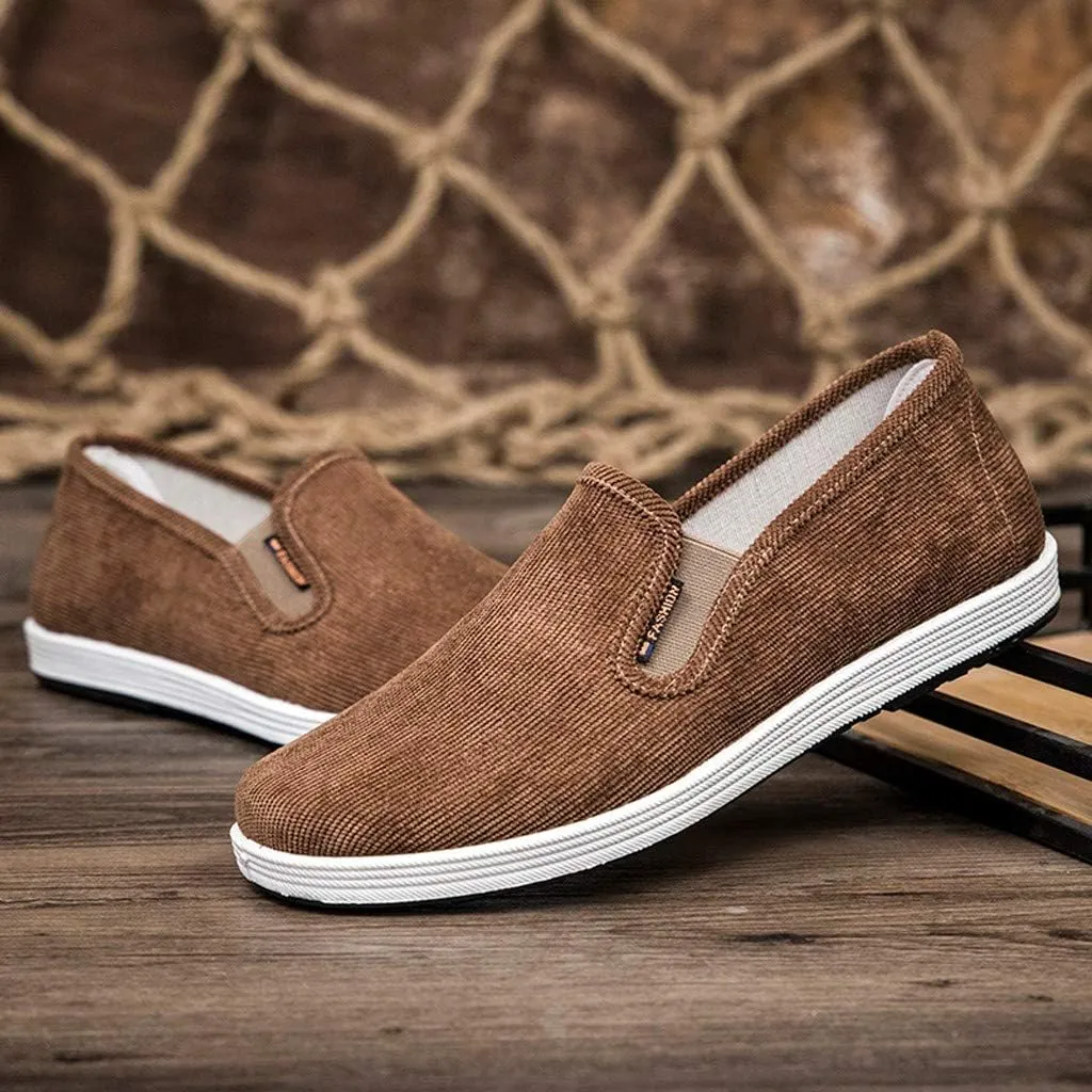 Men Slip On Sneaker Comfortable Lightweight Breathable Casual Sneaker Wide Width Orthopedic Shoes with Arch Support