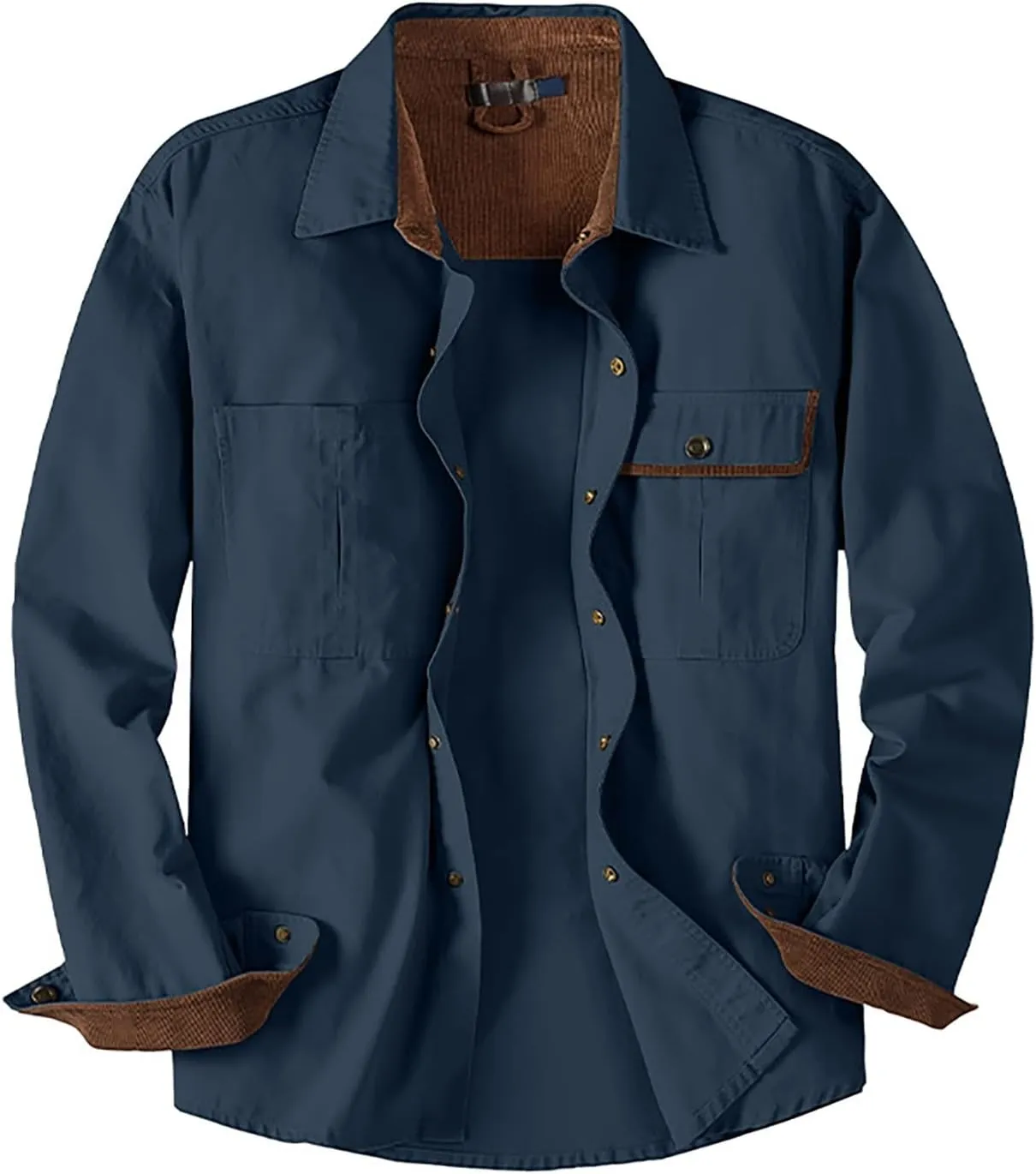 Mens 2023 Dress Shirts Long Sleeve Wrinkle-Resistant Casual Button Down Shirts Solid Formal Dress Shirts Business Top
