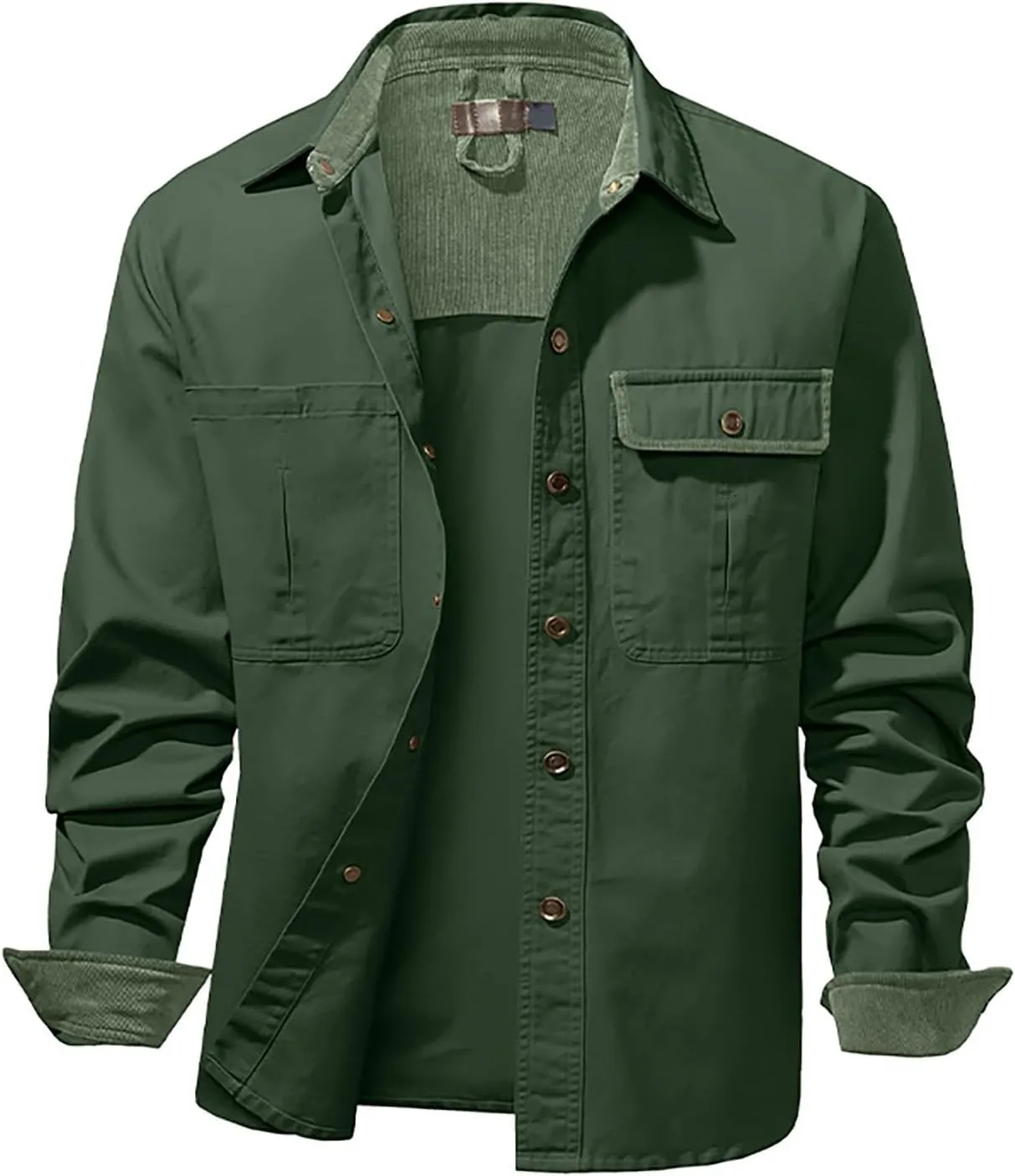 Mens 2023 Dress Shirts Long Sleeve Wrinkle-Resistant Casual Button Down Shirts Solid Formal Dress Shirts Business Top