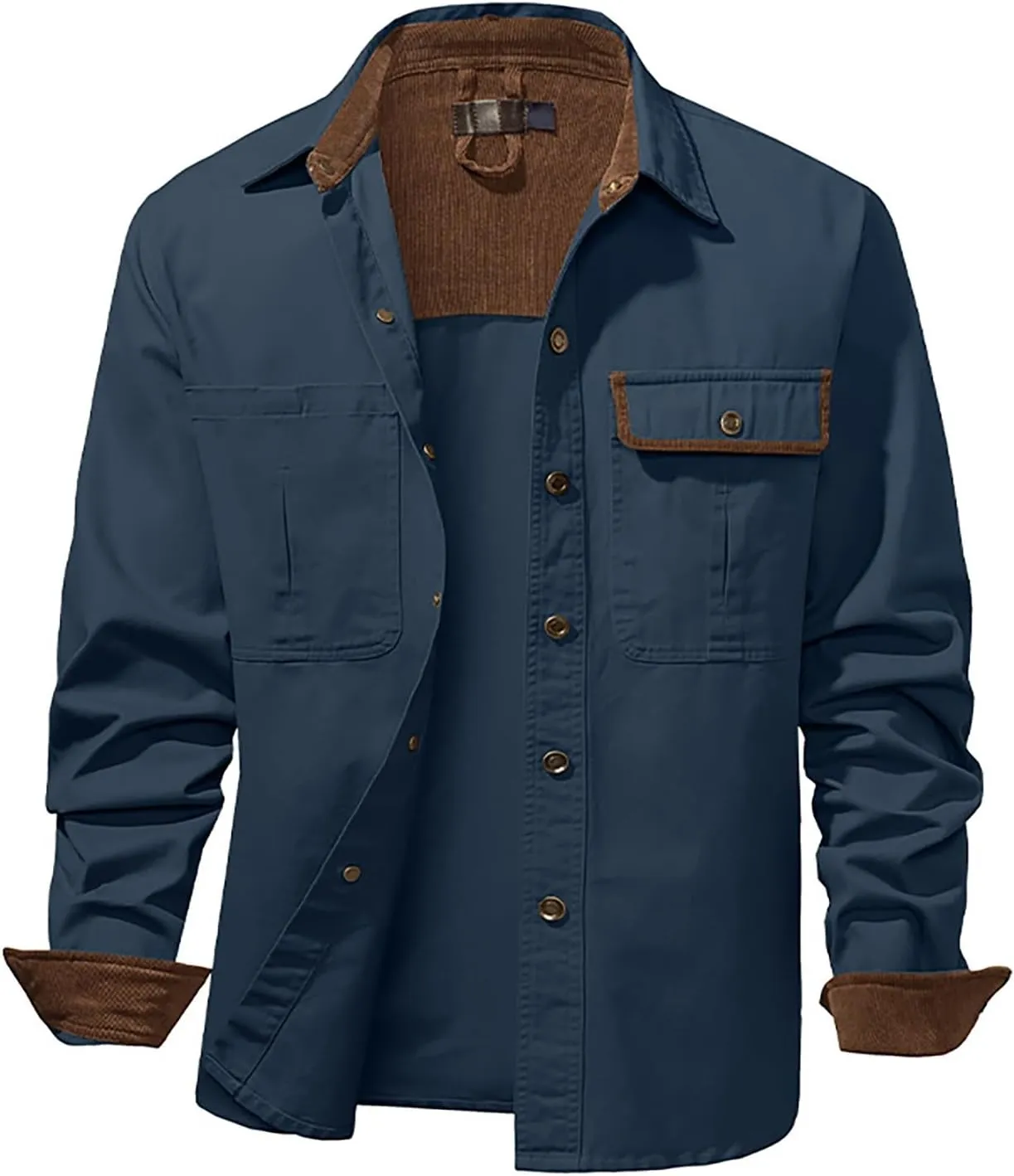 Mens 2023 Dress Shirts Long Sleeve Wrinkle-Resistant Casual Button Down Shirts Solid Formal Dress Shirts Business Top