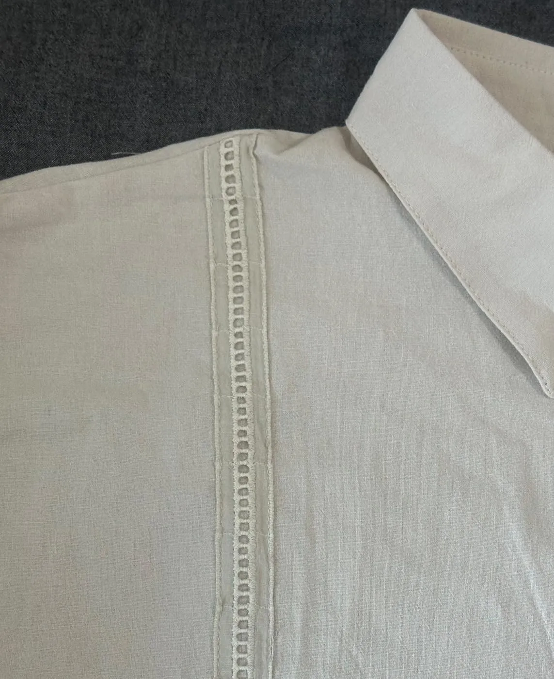 Mens Cuban Guayabera Shirt Casual Button Down Shirts Long Sleeve Summer Beach Shirts Cotton Linen Shirts for Men