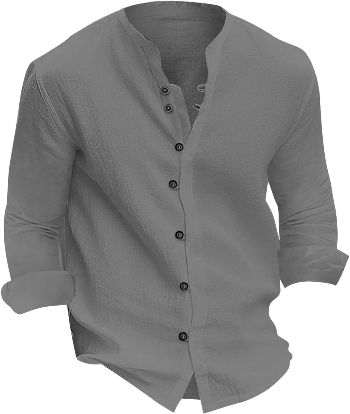 Mens Dress Shirts Long Sleeve Button Down Stretch Shirts Formal Wedding Prom Slim Fit Button Down Shirts Plus Size