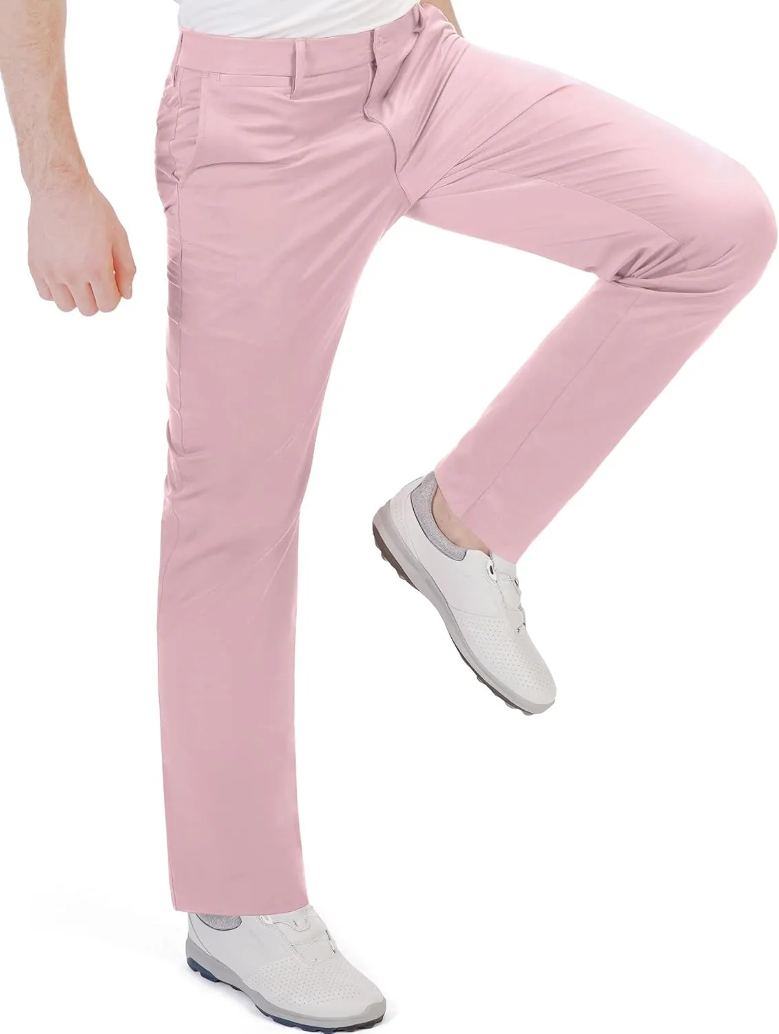 Men's Golf Pants Stretch Waist Slim Fit Tapered Classic Fit Golf Pants