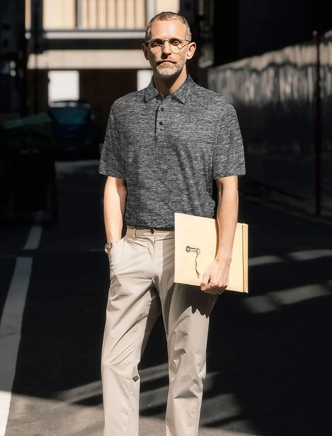 Mens Golf Shirt Dry Fit Performance Polo Shirts for Men Mens Short Sleeve Shirts Casual Work Shirts for Men