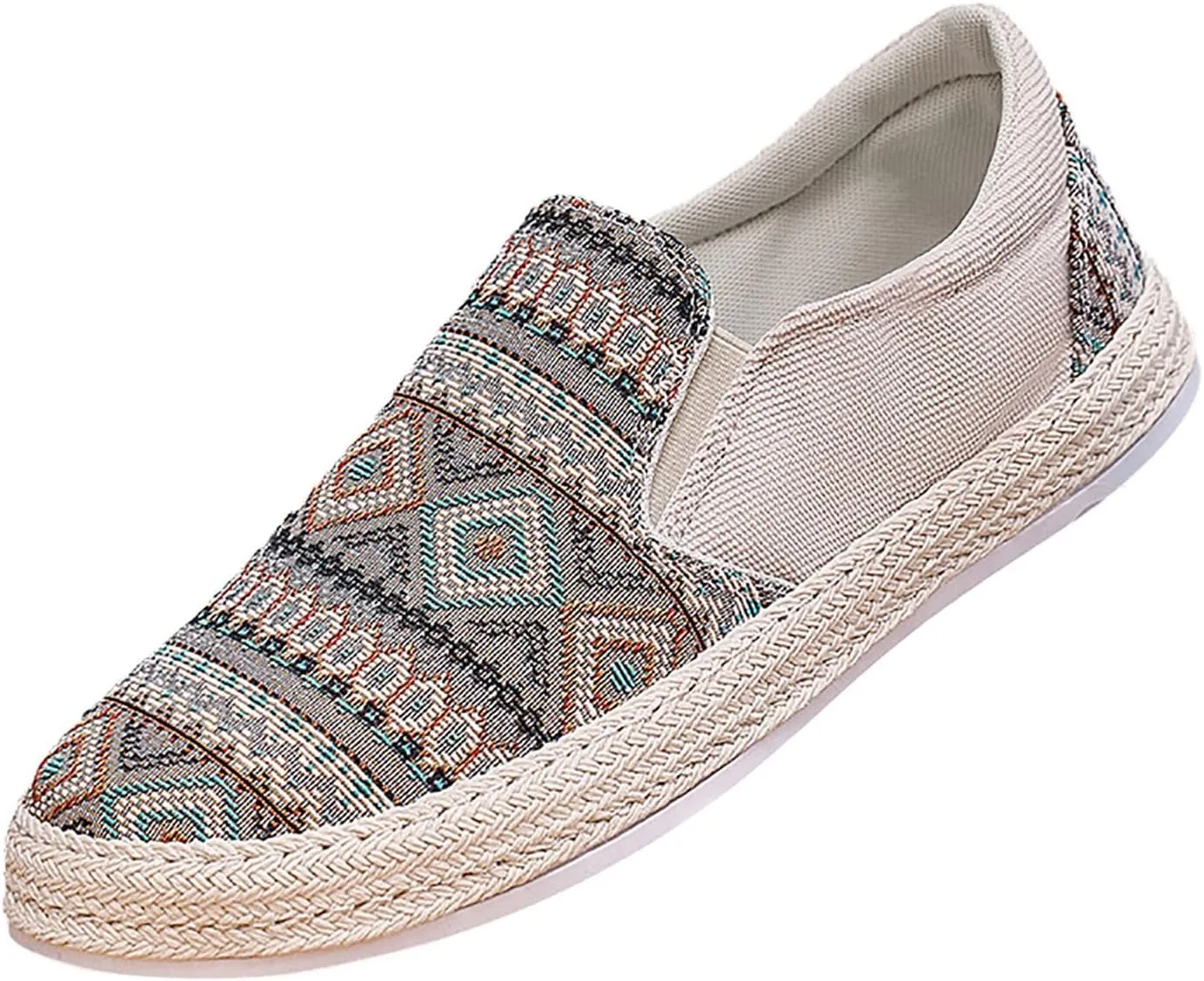 Mens Loafers & Slip-Ons 2025 Men's New Spring and Autumn Fisherman's Shoes Canvas Thick Soled Slip On Shoes