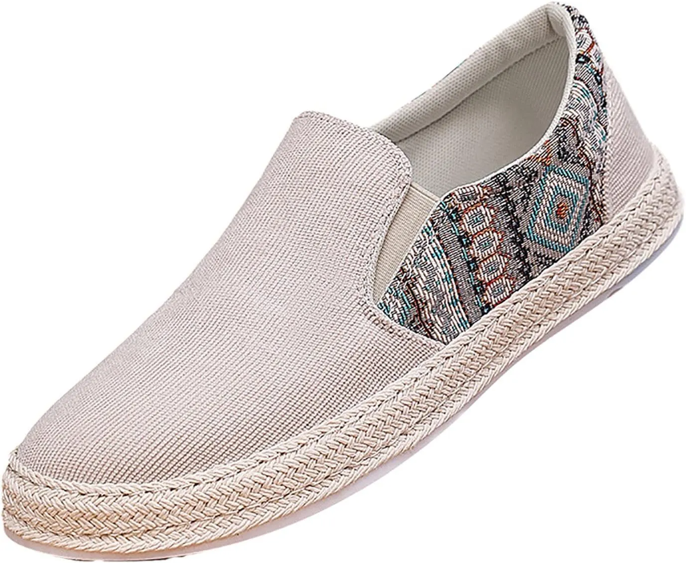 Mens Loafers & Slip-Ons 2025 Men's New Spring and Autumn Fisherman's Shoes Canvas Thick Soled Slip On Shoes