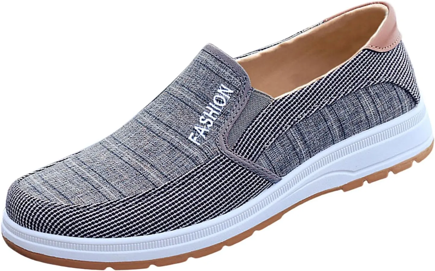 Mens Loafers & Slip-Ons Fashion All Season Men Casual Shoes Flat Bottom Round Toe Non Slip Cloth Shoes Solid