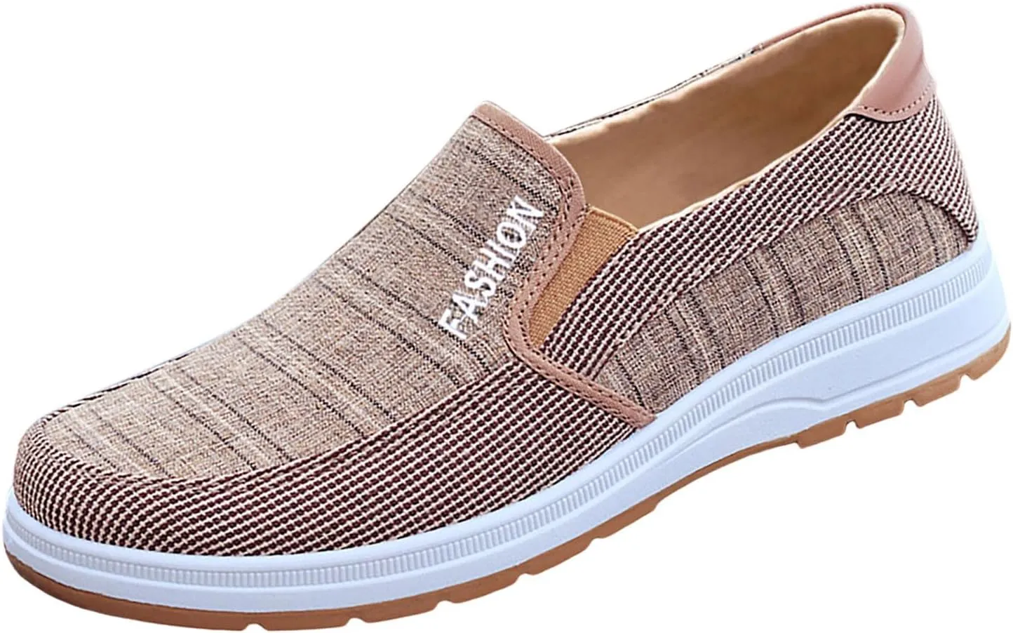 Mens Loafers & Slip-Ons Fashion All Season Men Casual Shoes Flat Bottom Round Toe Non Slip Cloth Shoes Solid