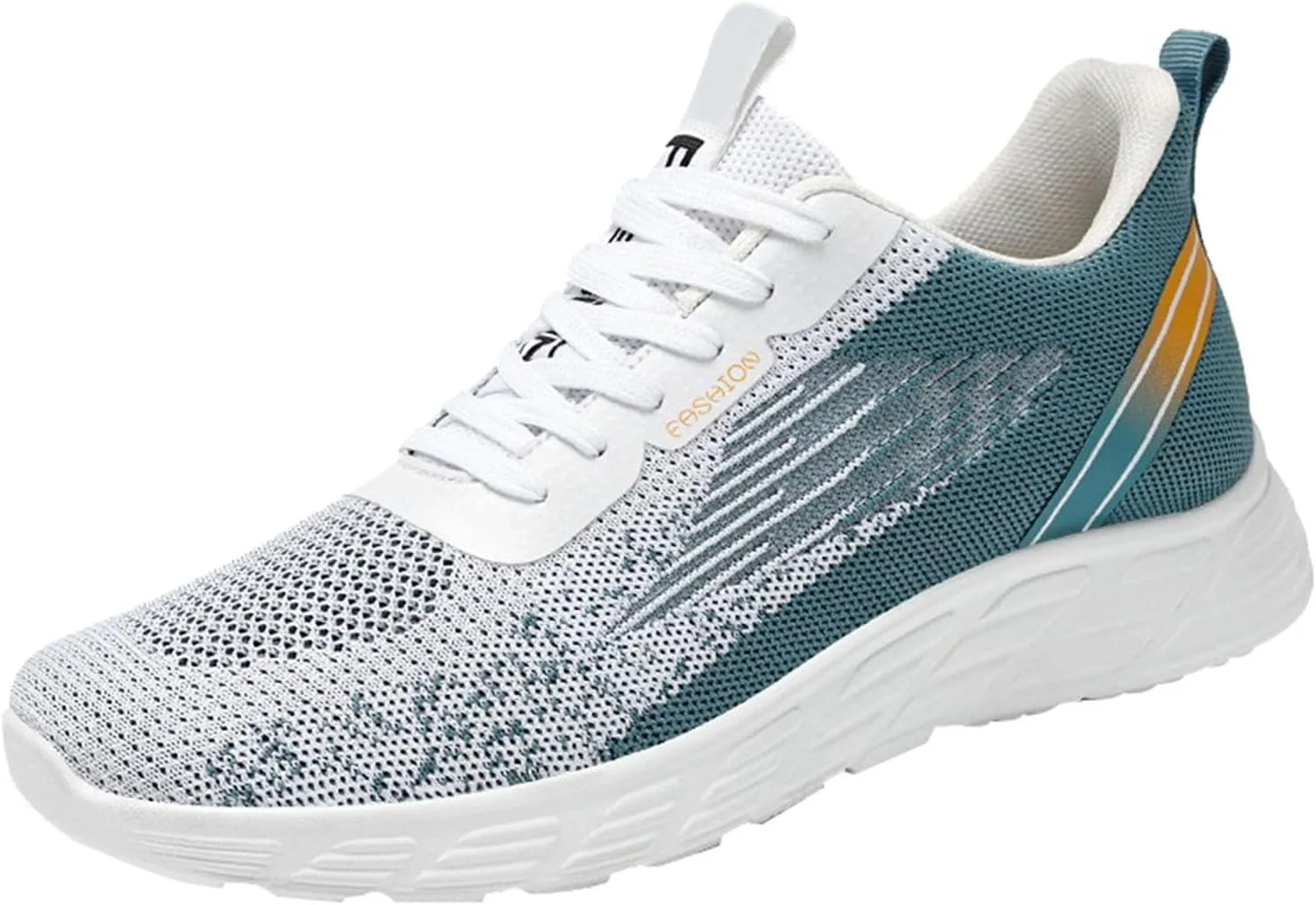 Mens Loafers & Slip-Ons Fashion Summer and Autumn Men Sneakers Fly Woven Mesh Breathable and Comfortable Slip On