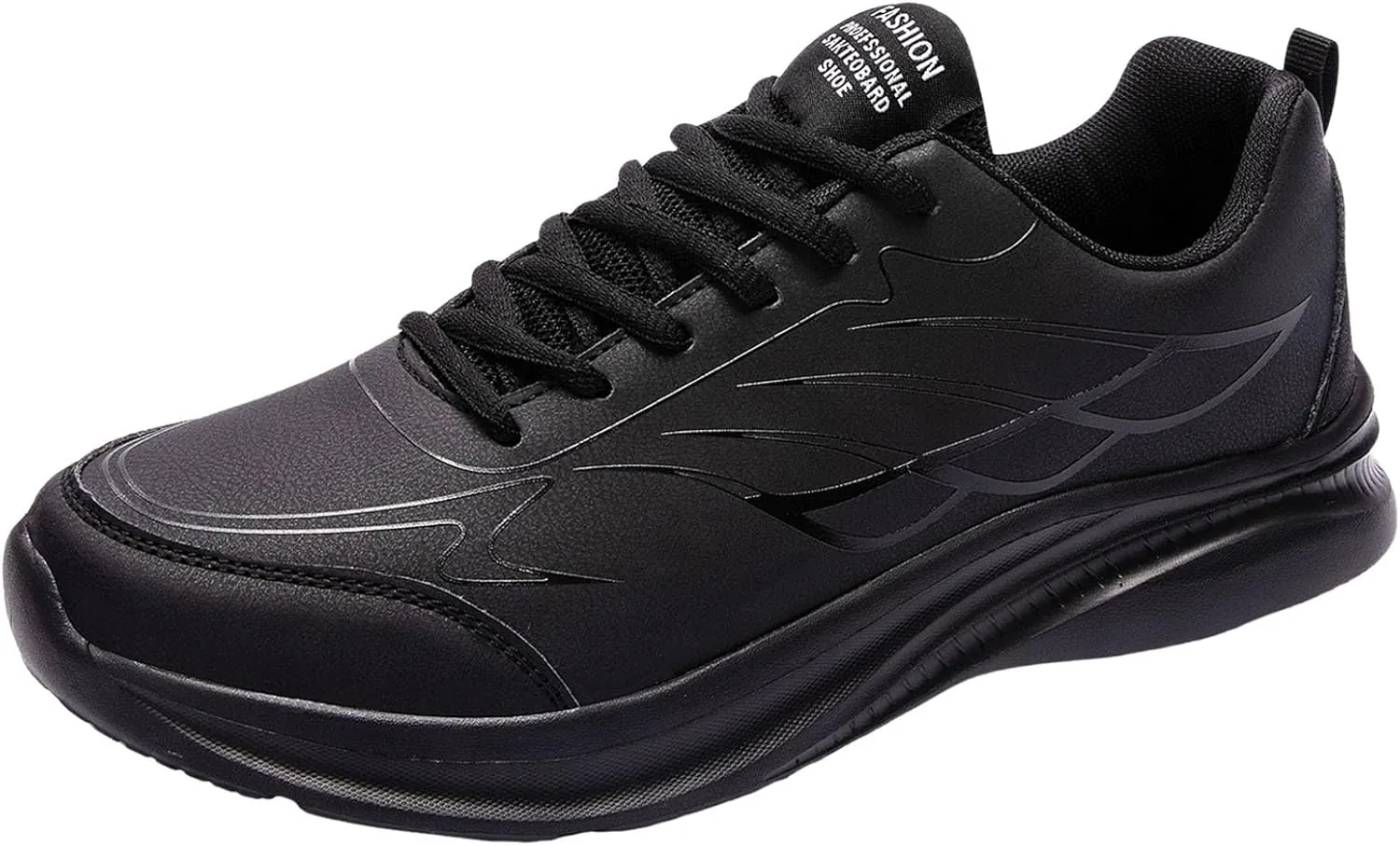Mens Loafers & Slip-Ons Men Casual Shoes Sports Shoes Fashionable New Pattern Simple Solid Color Lace Up Thick