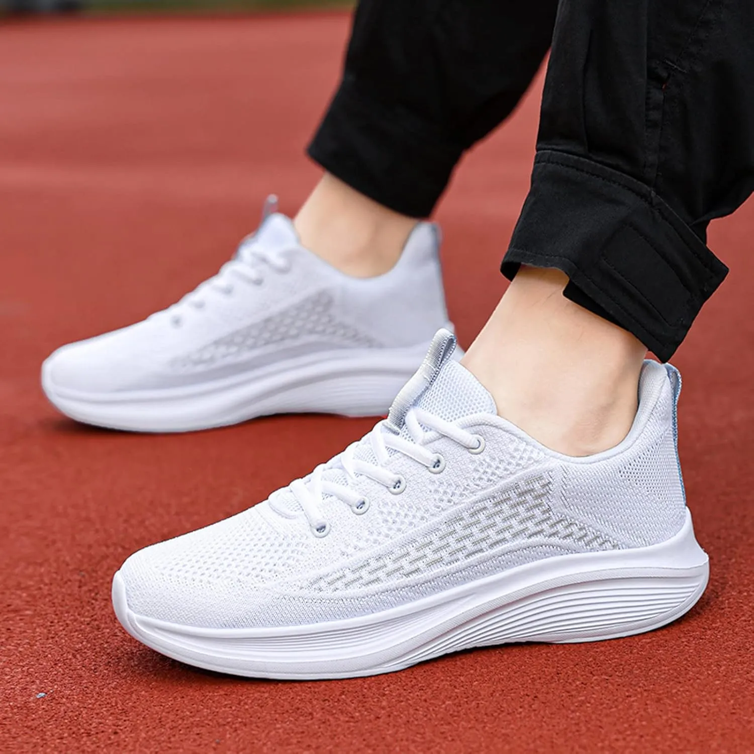 Mens Loafers & Slip-Ons Men Sneakers Fashion Summer New Pattern Mesh Breathable Comfortable Non Slip Lace Up