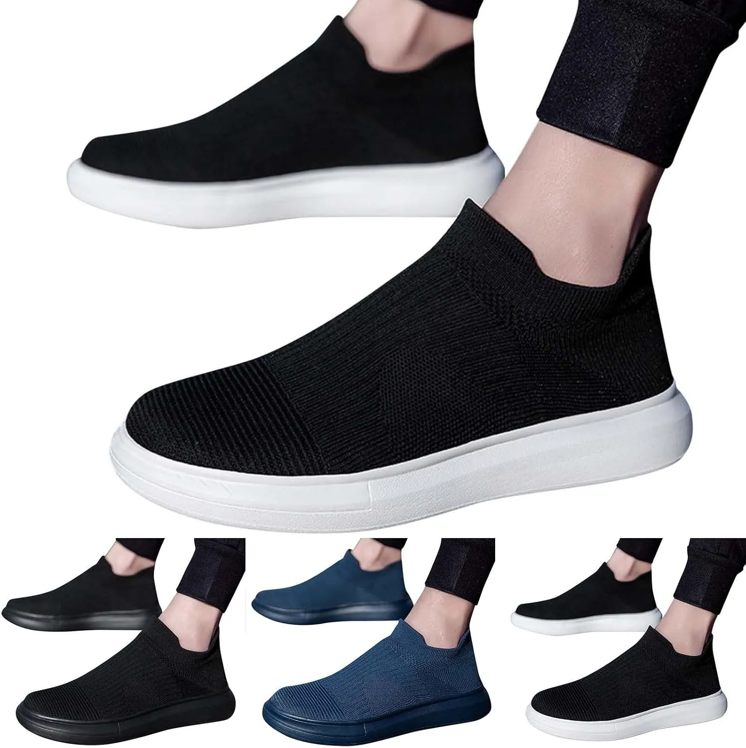 Mens Loafers & Slip-Ons Men Sports Shoes Couple Fashion Summer New Pattern Simple Solid Color Slip On Convenient