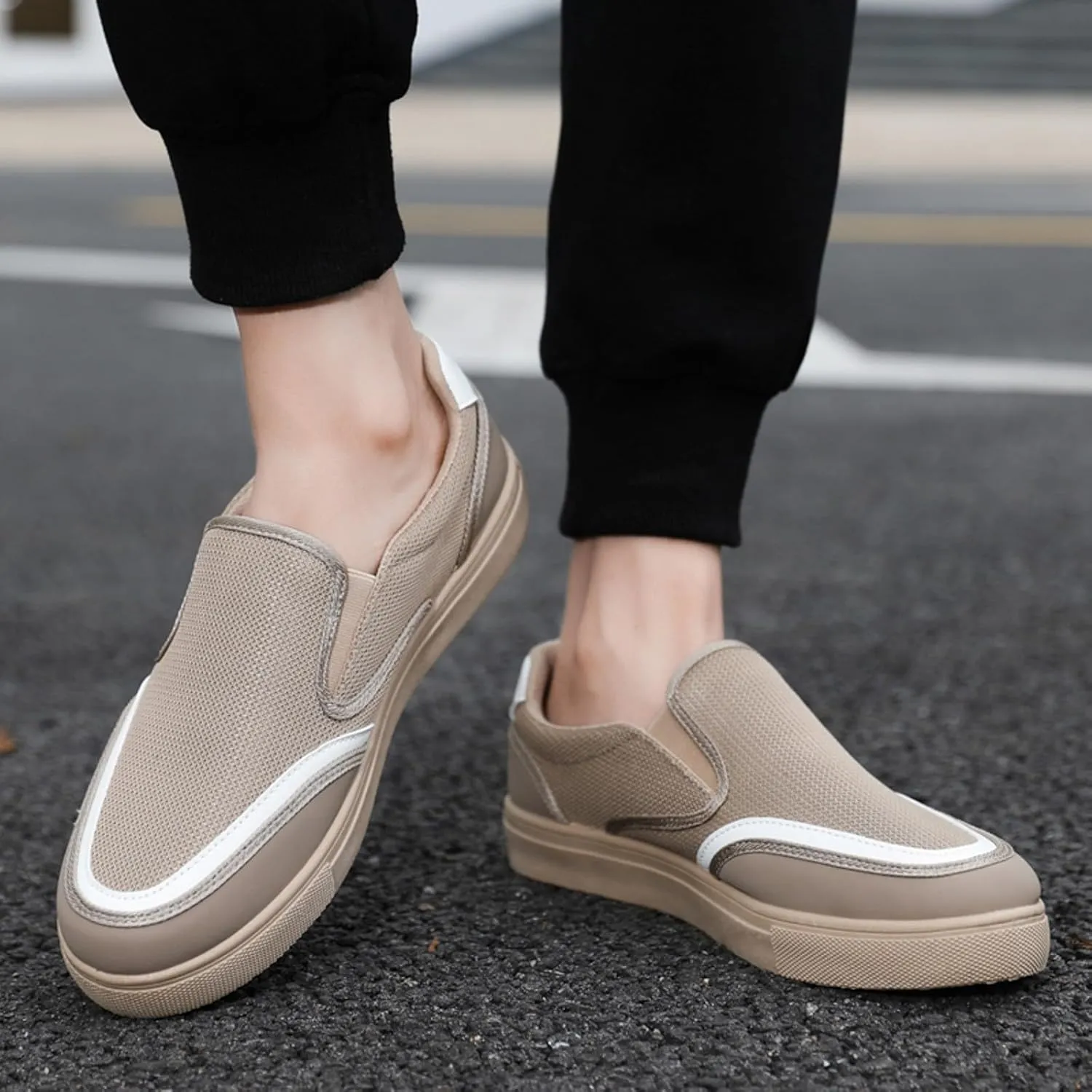 Mens Loafers & Slip-Ons New Men's Shoes One Foot Lazy Shoes Casual Shoes Lightweight Sports Shoes Men's Tennis