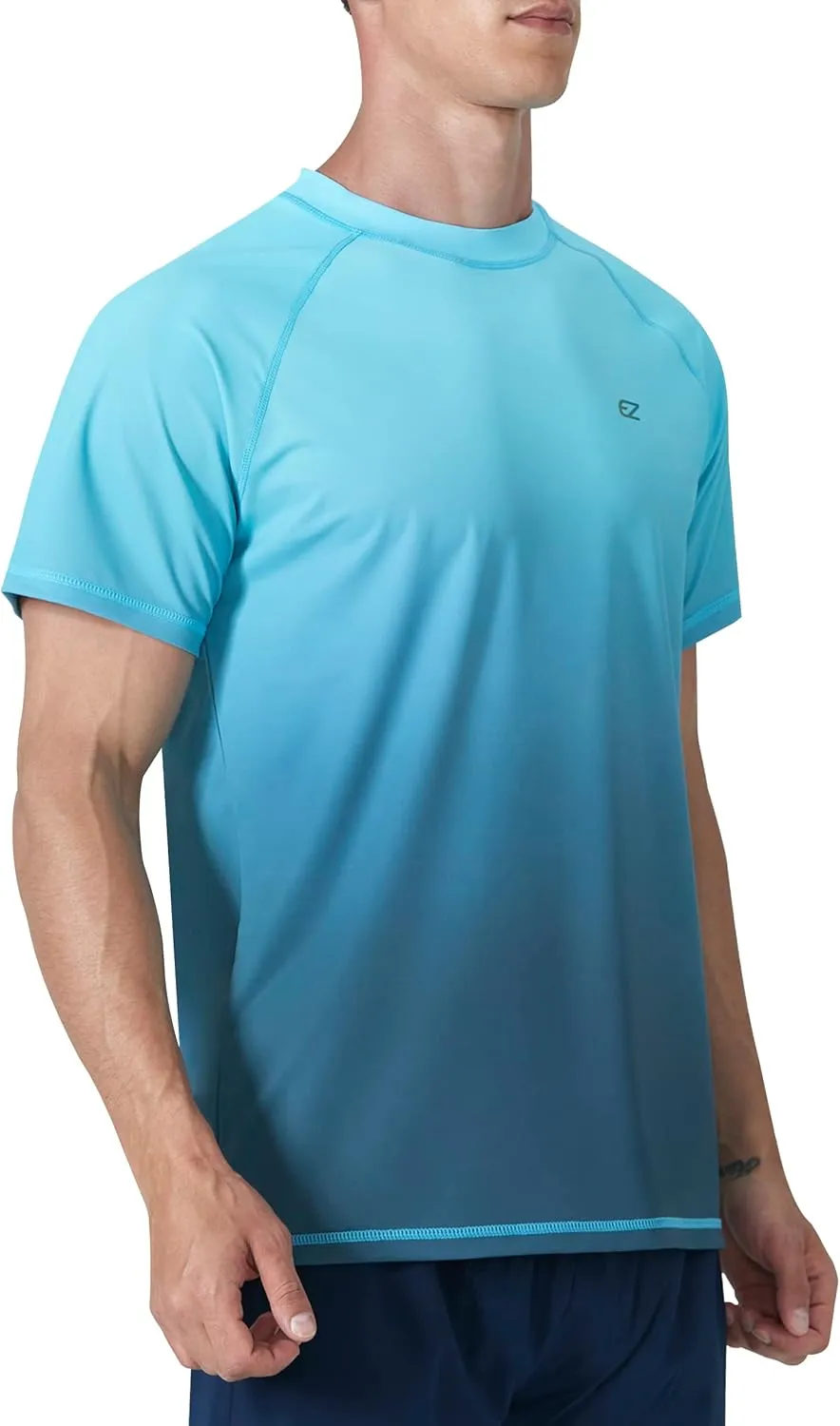 Men's Rash Guard Swim Shirts Summer UPF 50  UV Sun Protection Quick Dry Beach Fishing Water Shirts T Shirts for Men