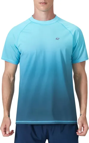Men's Rash Guard Swim Shirts Summer UPF 50  UV Sun Protection Quick Dry Beach Fishing Water Shirts T Shirts for Men
