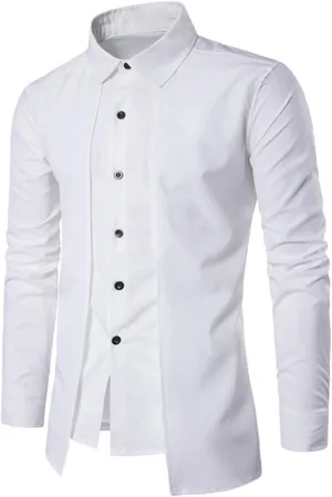 Mens Shirts Button Down Long Sleeve Shirts Casual Beach Shirt Stretch Solid Formal Business Dress Shirts Pirate Shirt