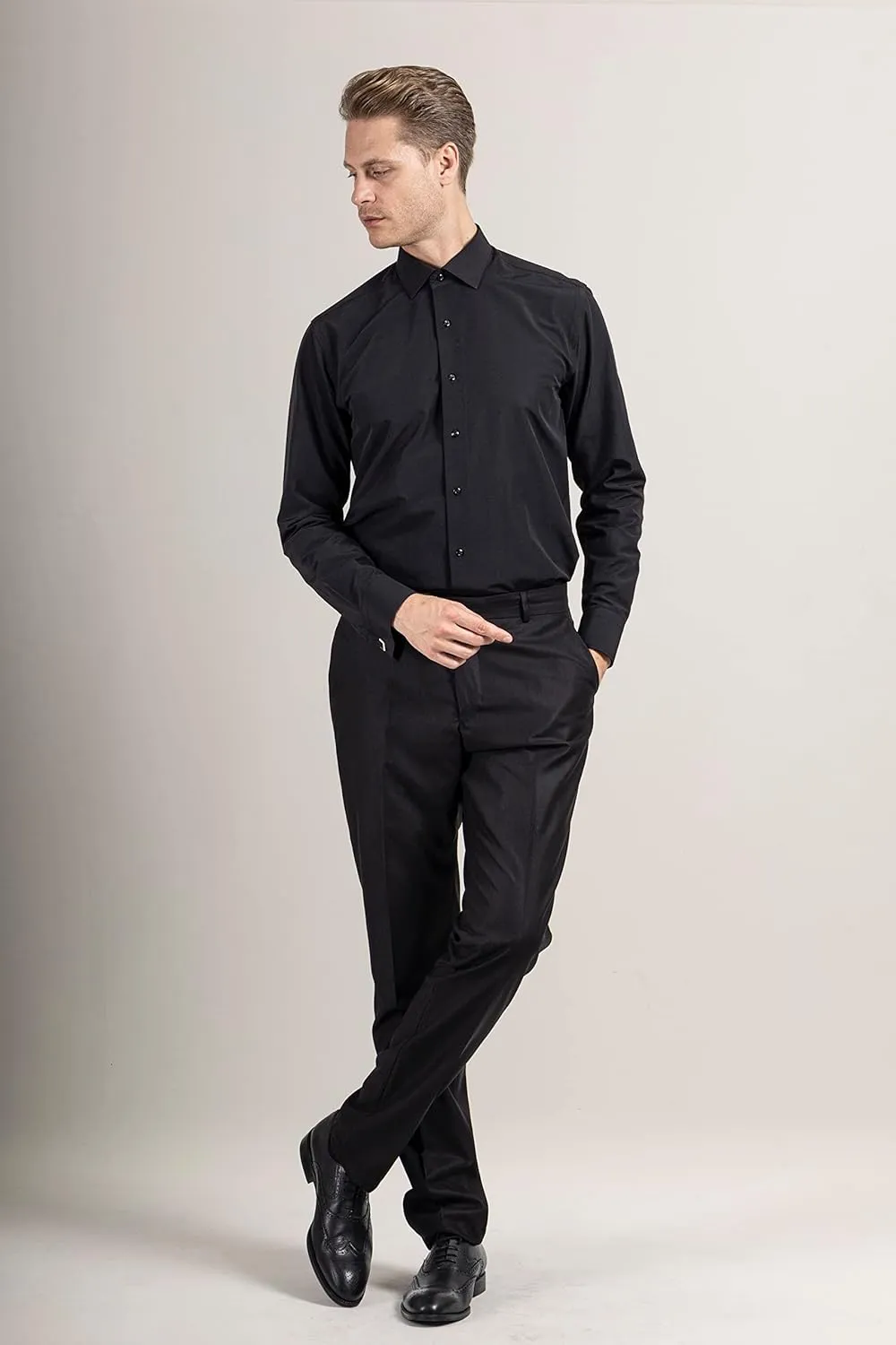 Mens Shirts | Mens Long Sleeve Shirt | French Cuff Dress Shirts for Men | Mens Stylish Formal Shirts | Button Up Shirt Men
